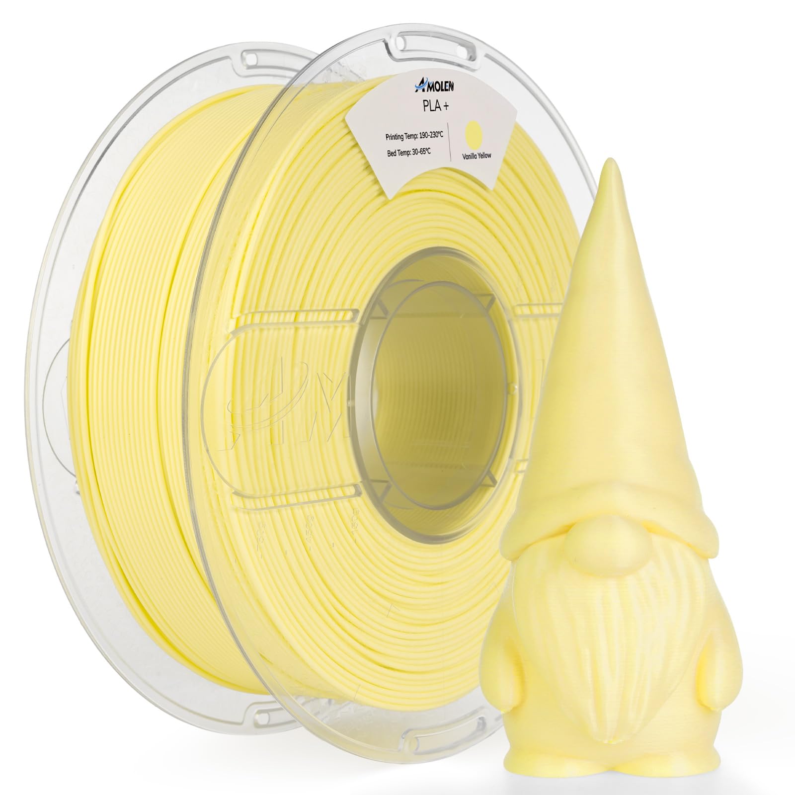 AMOLEN PLA+ Filament 1.75mm, 3D Printer Filament PLA Plus, True High Speed 600mm/s 1.75mm PLA Filament, Dimensional Accuracy +/-