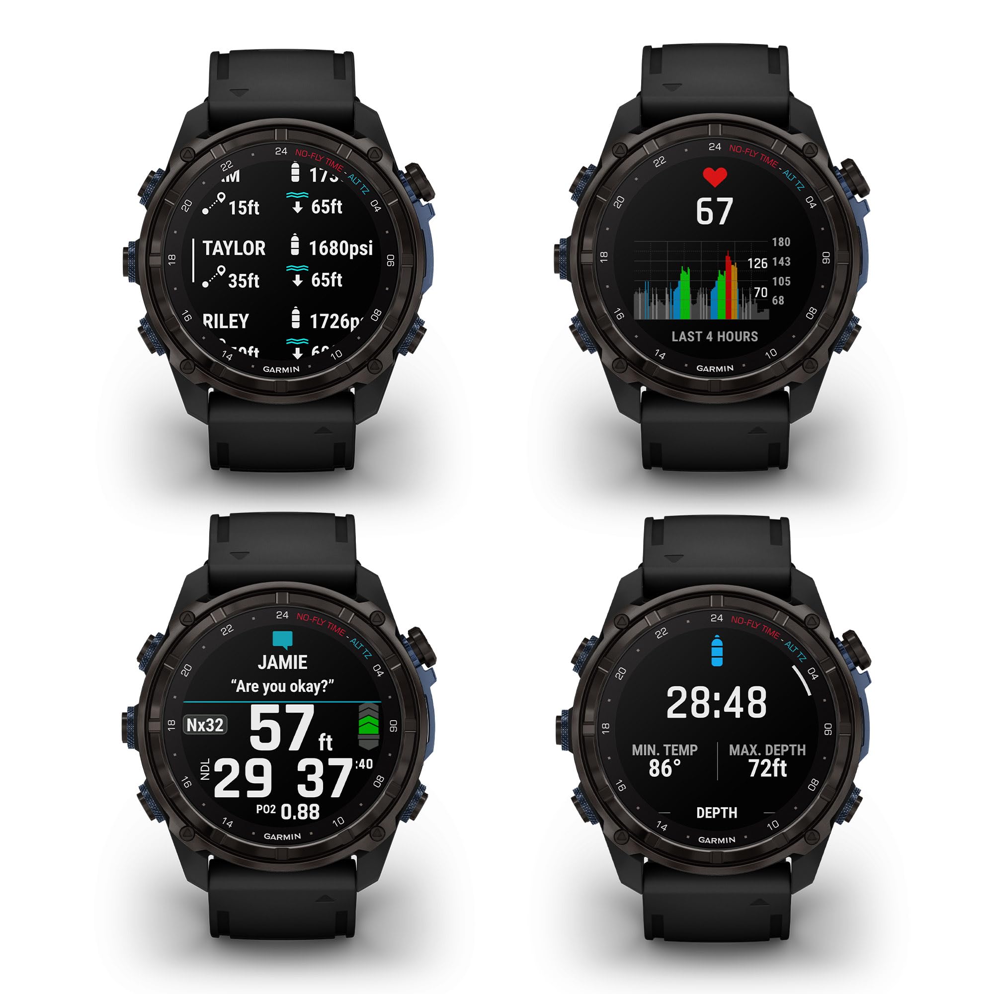 Garmin Descent Mk3I, Dive Computer Smartwatch 51Mm, Carbon Gray Dlc Titanium With Black Silicone Band And Multisport Gps Trainin