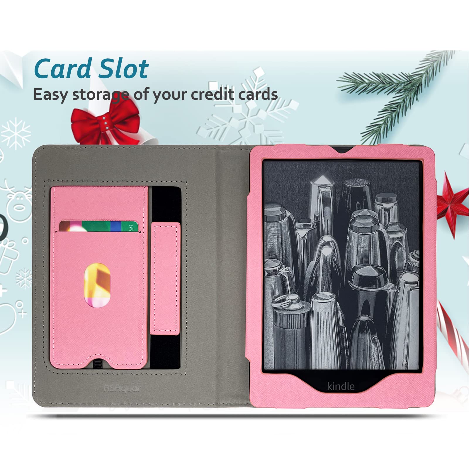 Rsaquar Kindle Paperwhite Case For 11Th Generation 6.8'' And Signature Edition 2021 Released, Premium Pu Leather Cover With Auto