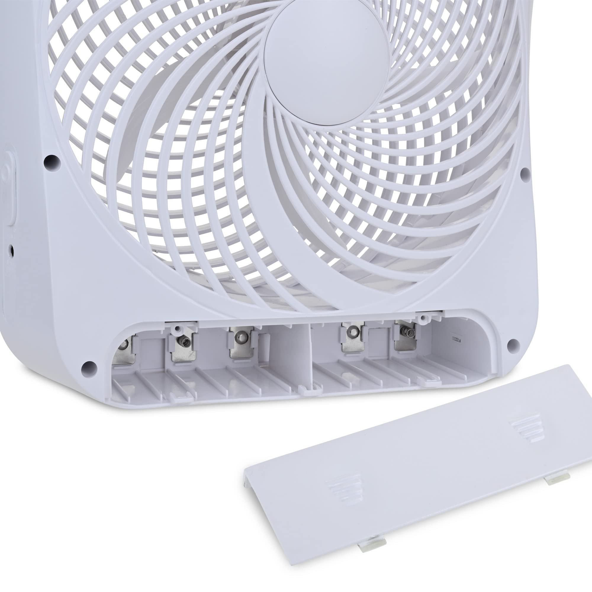 Treva 10-Inch Portable Fan, Powered By Battery And/Or Ac Adapter - Desk Fan Air Circulating With 2 Cooling Speeds For Personal A