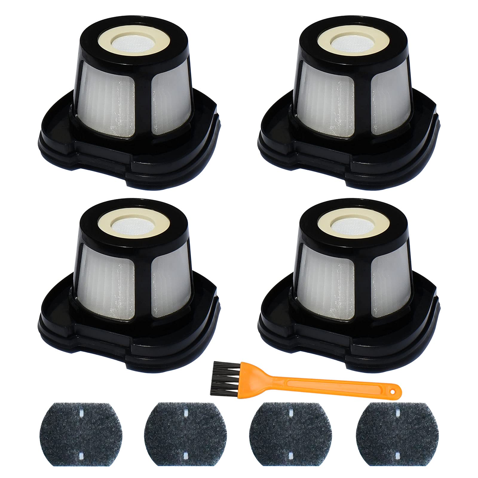 Vacuum Filter Replacement For Bissell 2284W, 2390, 2389, 2390A, Replace Parts For 1614212, 1614203, 1614204,4 Mesh Filters And 4
