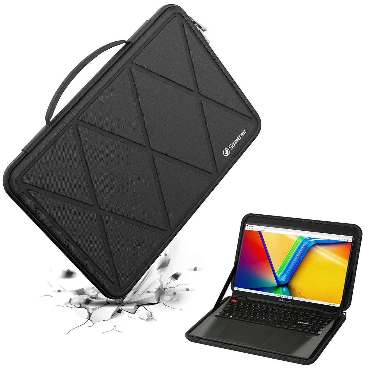 Smatree Hard EVA Protective Sleeve Case Compatible for 16 inch ASUS Vivobook Pro 16X (N7601), for 16 inch ASUS Vivobook S 16 FLIP OLED, for 16 inch ASUS Vivobook Pro 16X/16(K6602) Laptop Bag (X8283)