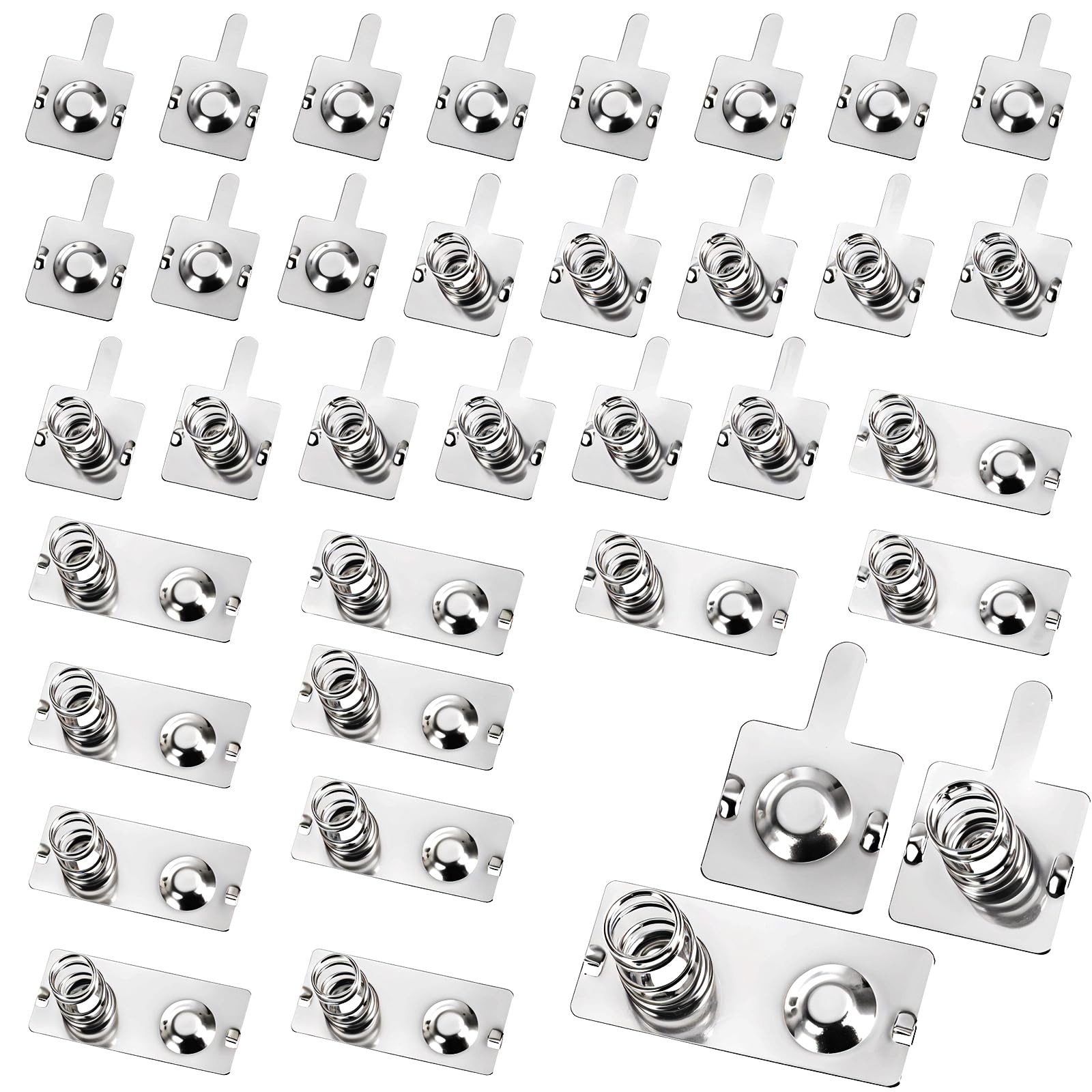 12 Pairs Battery Contacts AA Battery Springs Battery Negative to Positive Conversion Spring Contact Plated Battery Spring Contac