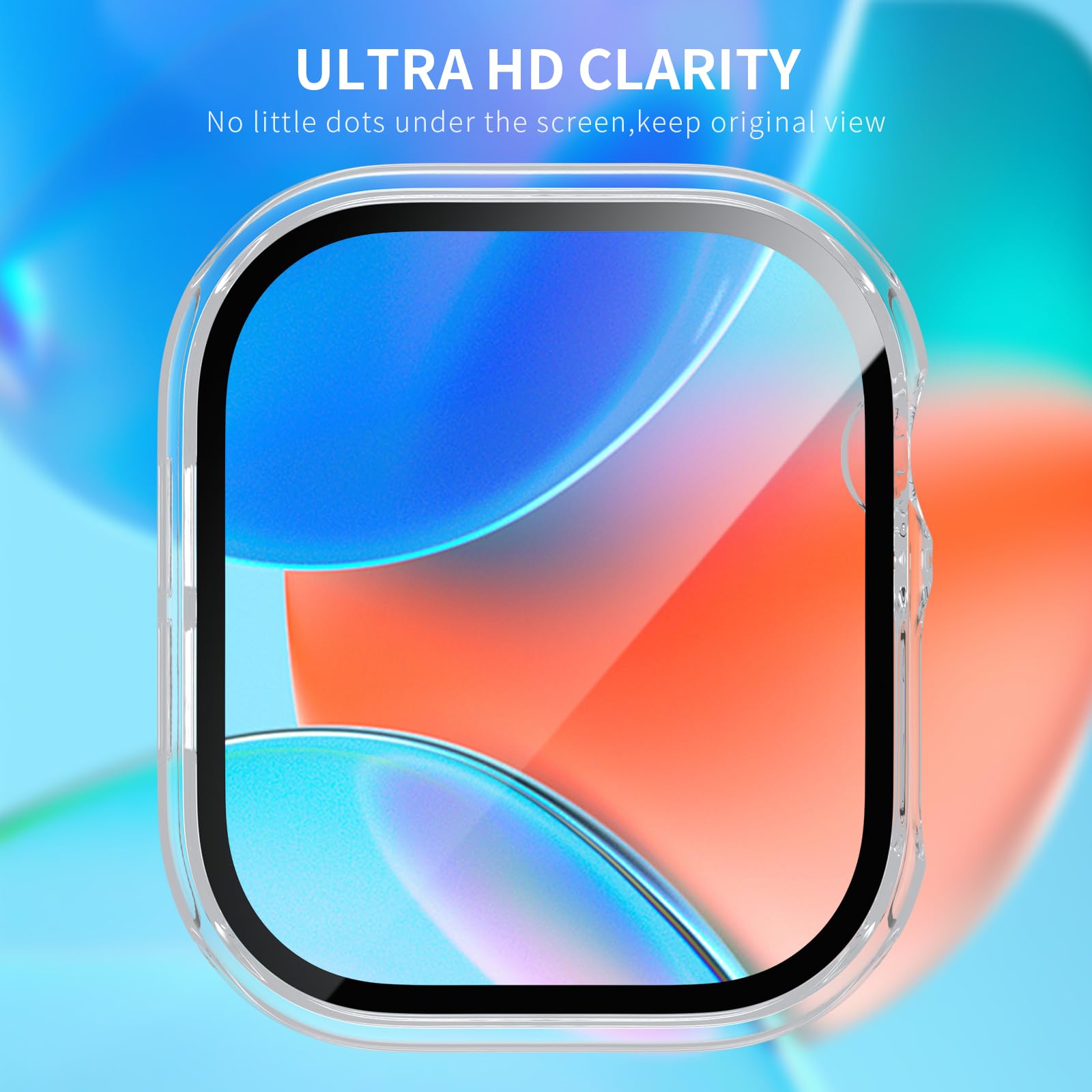 Cuteey 6 Pack Case For Apple Watch 46Mm Series 10With Built In Tempered Glass Screen Protector, Overall Full Protective Bumper P