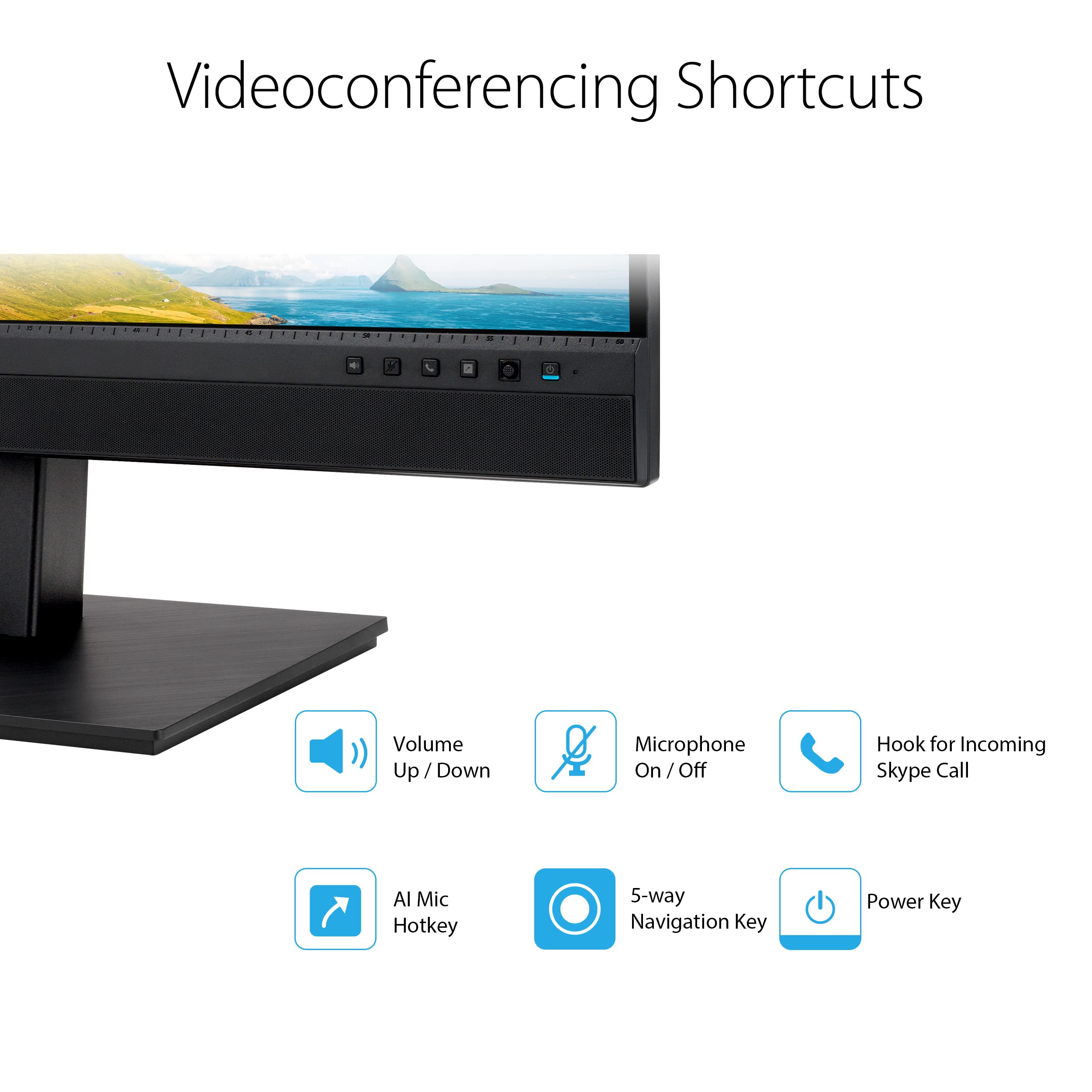 Asus 27    1440P Video Conference Monitor (Be27Acsbk) - Qhd (2560 X 1440), Ips, Built-In 2Mp Webcam, Mic Array, Speakers, Eye Ca