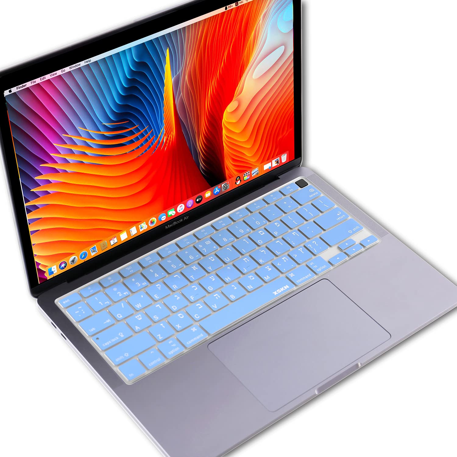 Xskn Shortcuts And Language Series Silicone Keyboard Cover Skin Compatible With 2020 Released New Macbook Air 13.3 Inch A2179 A2