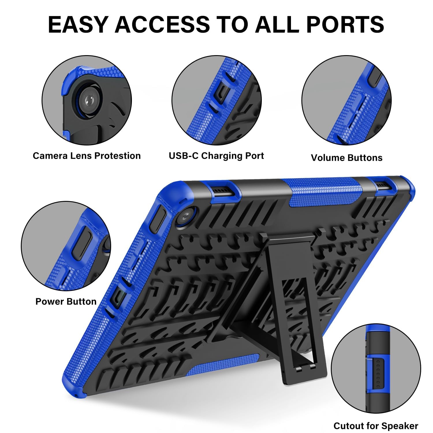 Tasskto For Fire Max 11 Case With Kickstand (2023 Release 13Th Generation), Dual Layer Heavy Duty Shockproof Impact Resistance D