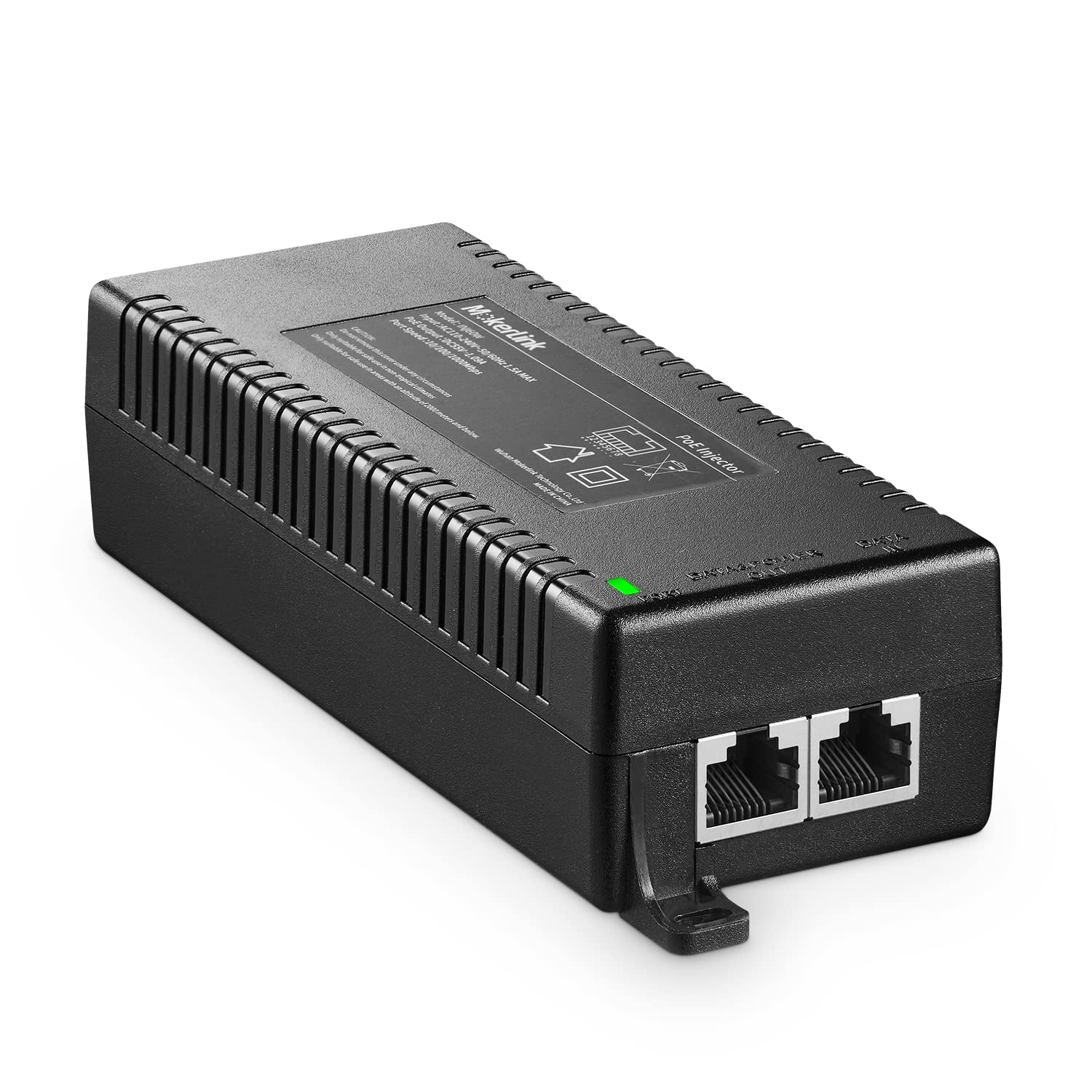Mokerlink Gigabit Poe Injector, 802.3Af/At/Bt 60W, 10/100/1000Mbps Ethernet, Plug & Play, Distance Up To 100 Meters (328 Ft.)