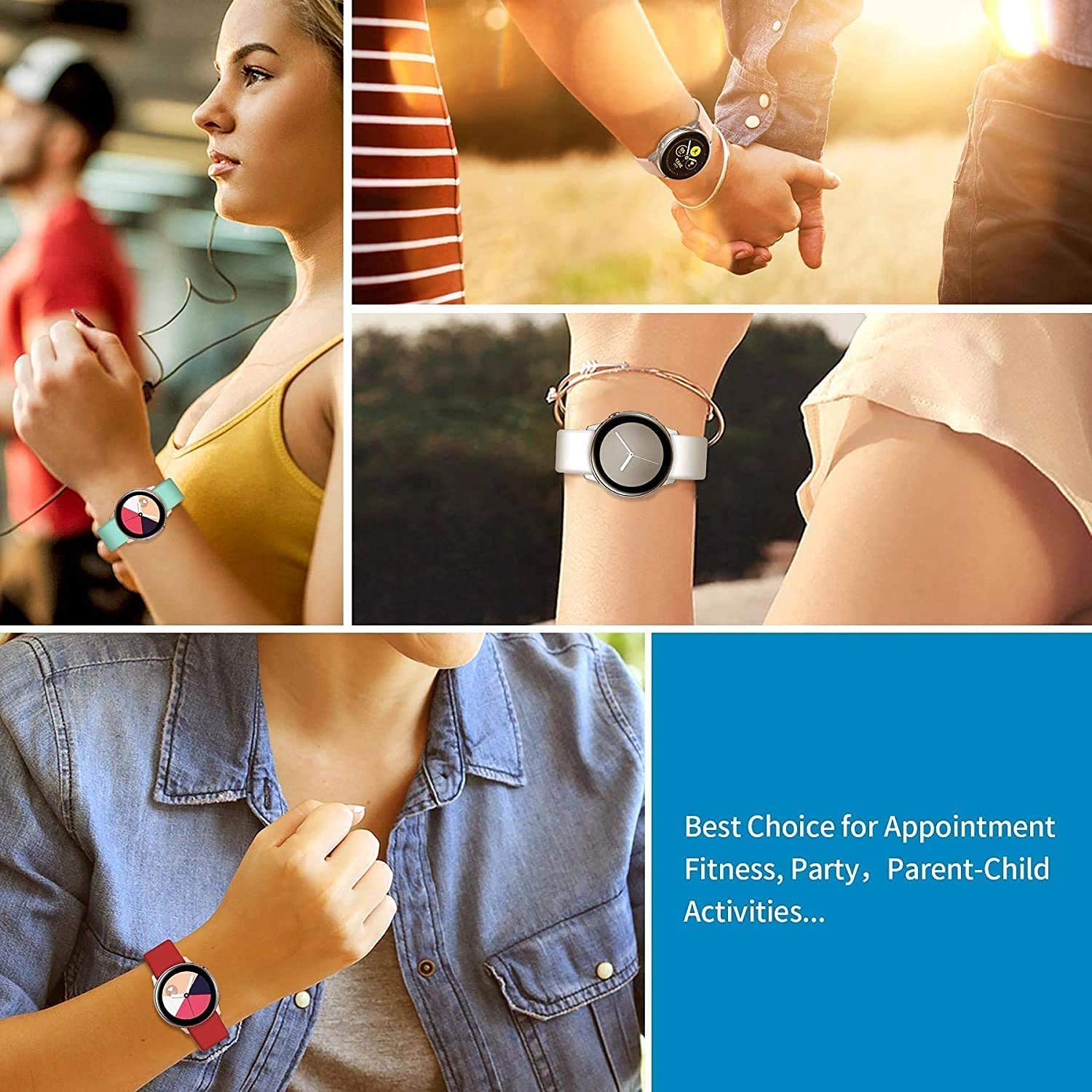 Compatible For Samsung Galaxy Watch 4 Band 44Mm 40Mm,Galaxy Watch 4 Classic Band 46Mm 42Mm,Galaxy Watch Active 2 40Mm 44Mm,Galax