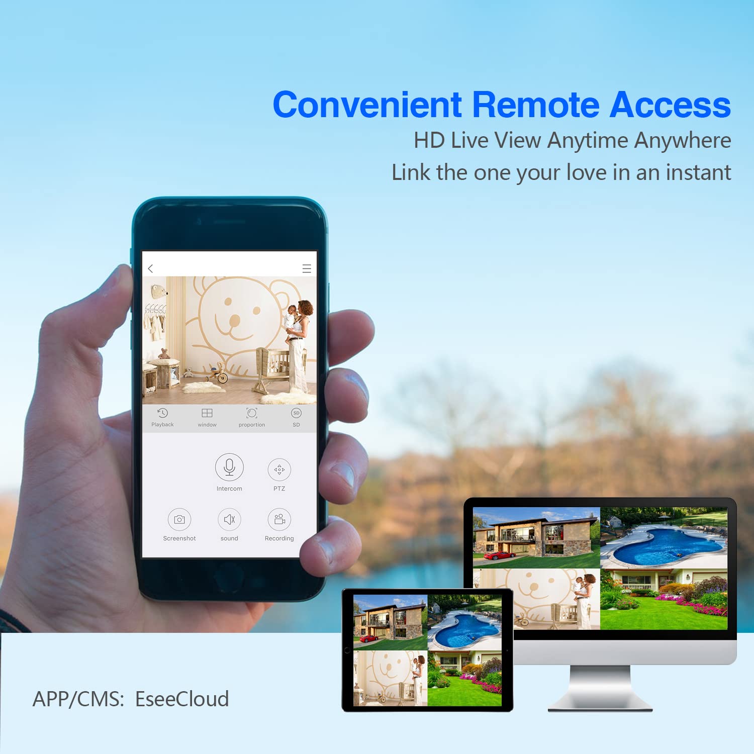 10Ch Expandable All In One Wireless Security Camera System With 10.1'' Monitor 4Pcs 3Mp Indoor Outdoor Camera One Way Audio Nigh