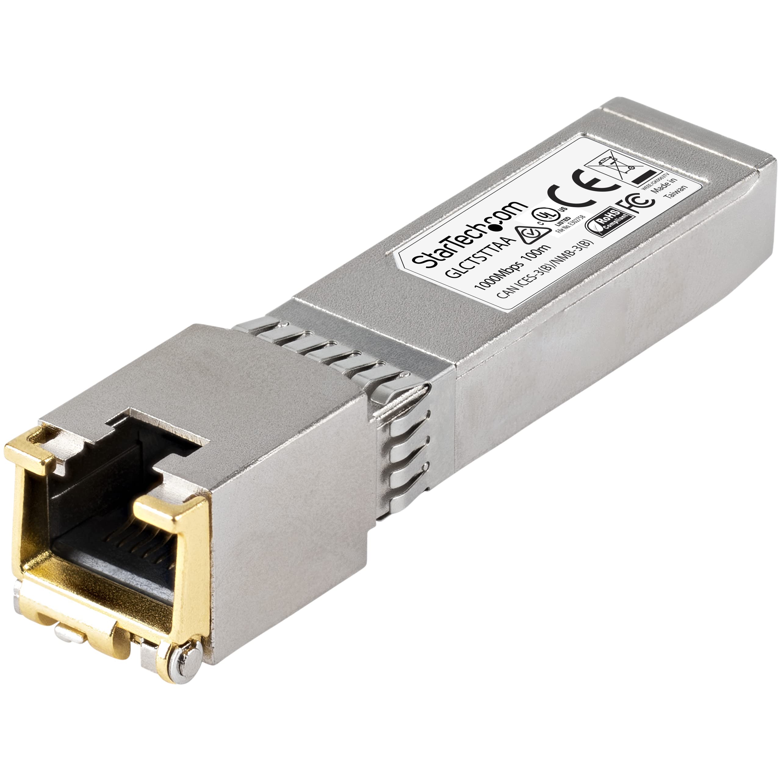 Startech.Com Cisco Glc T Compatible Sfp Module   1000Base T   Sfp To Rj45 Cat6/Cat5E   1Ge Gigabit Ethernet Sfp   Rj 45 100M   C
