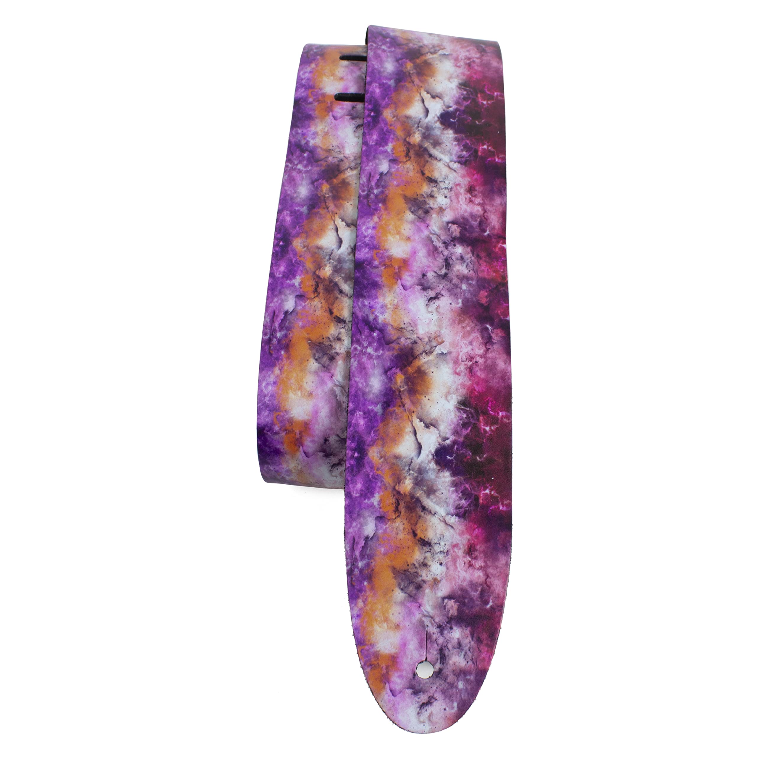 Perris Leathers Ltd. - Guitar Strap - Direct To Leather - Adjustable- Pink Crystal - For Acoustic/Bass/Electric Guitars - Made 