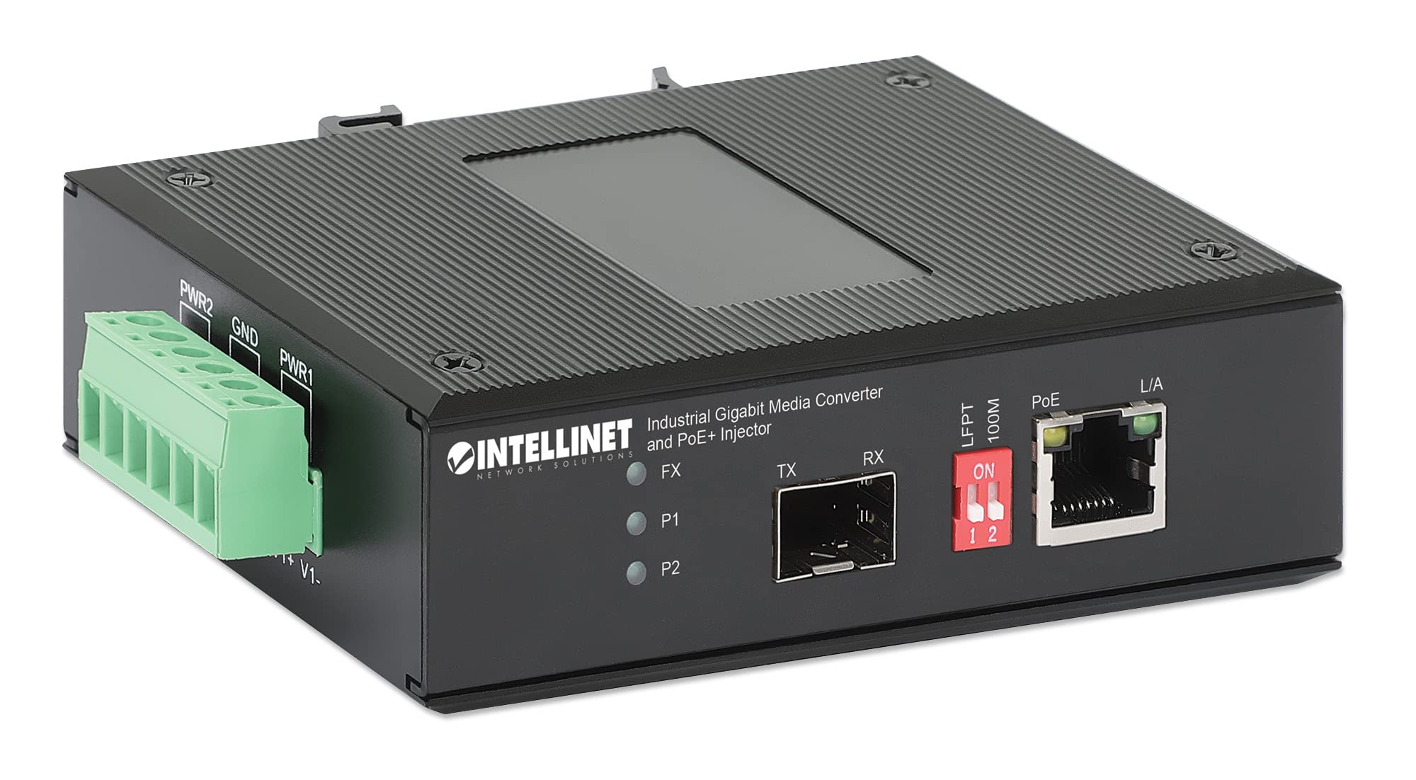 Industrial Gigabit Media Converter And Poe+ Injector