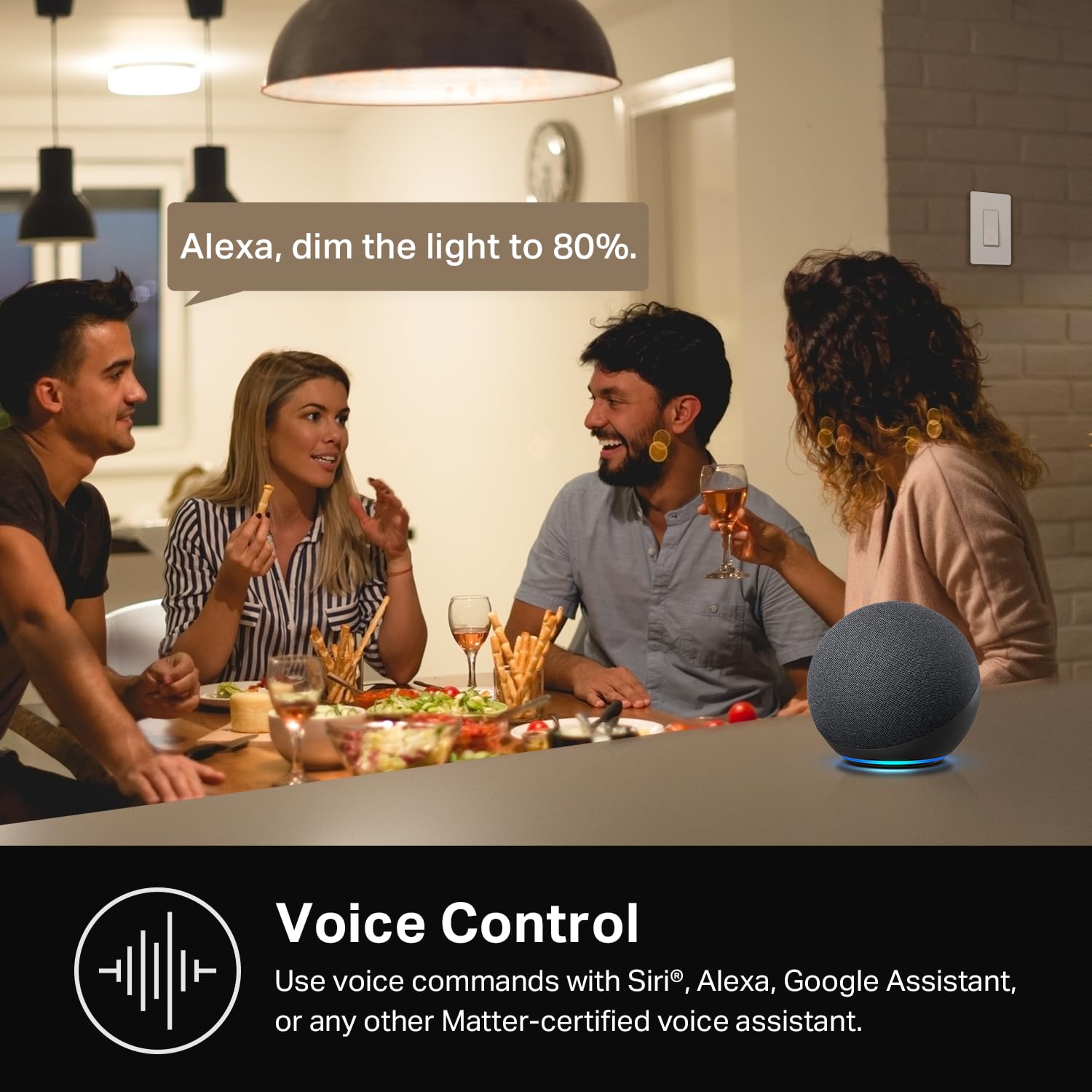 Kasa Smart Light Switch Hs200P3, Single Pole, Needs Neutral Wire, 2.4Ghz Wi Fi Light Switch Works With Alexa And Google Home, Ul