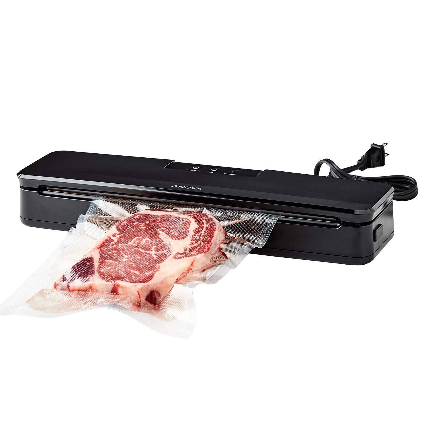 Anova Culinary Anvs01 Us00 Anova Precision Vacuum Sealer, Includes 10 Precut Bags, For Sous Vide And Food Storage