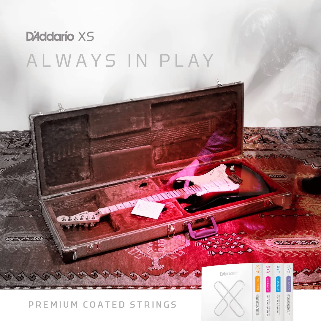 D'Addario Guitar Strings   Xs Nickel Coated Electric Guitar Strings   Xse1046   Maximum Life With Smooth Feel & Exceptional Tone