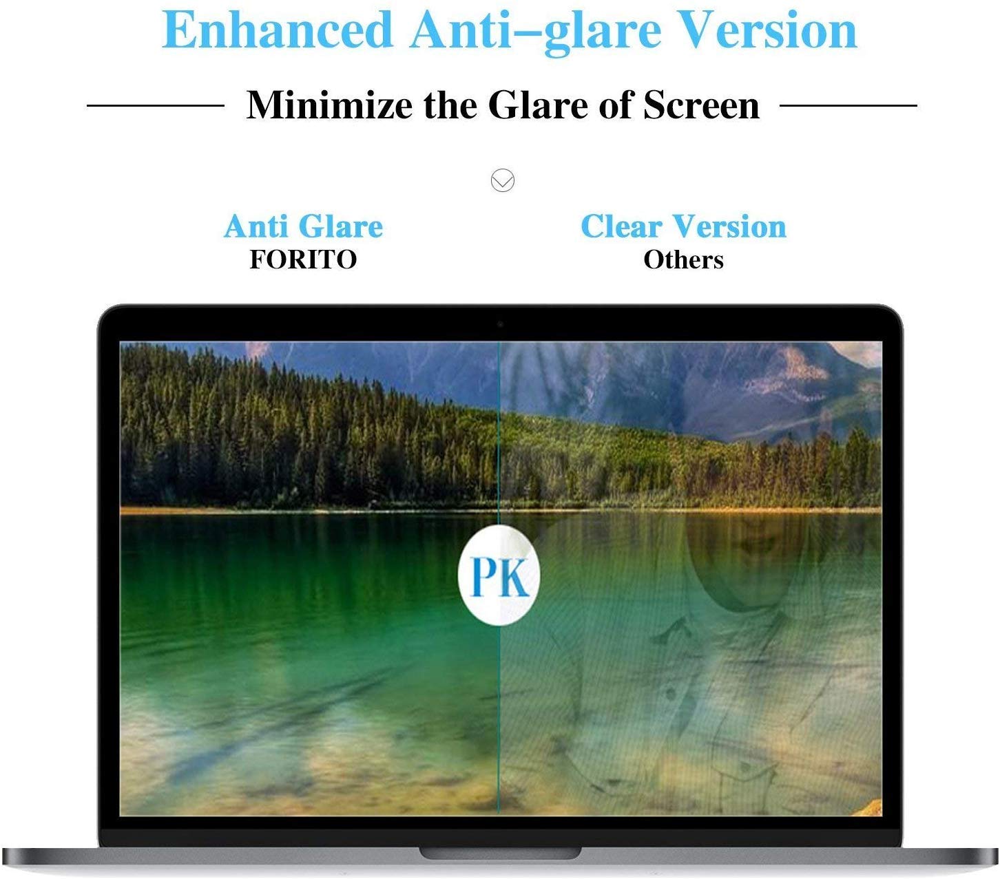 [2 Pack] Anti Glare(Matte) Screen Protector Compatible With Macbook Pro 15 Inch 2019 2018 2017 2016 Released Model A1707 A1990 W