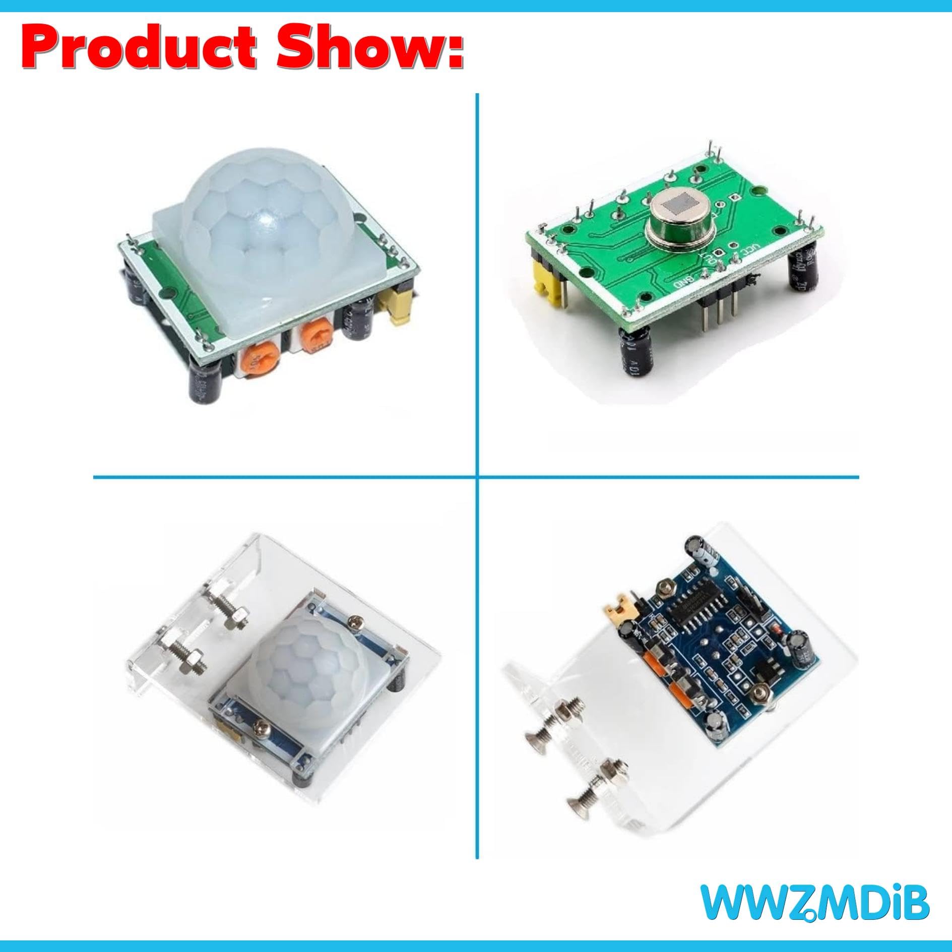 Wwzmdib 5Pcs Hc Sr501 Pir Motion Sensor Module + 2Pcs Exclusive Housing For Arduino Raspberry Pi Toys, Lamps, Electronic Equipme