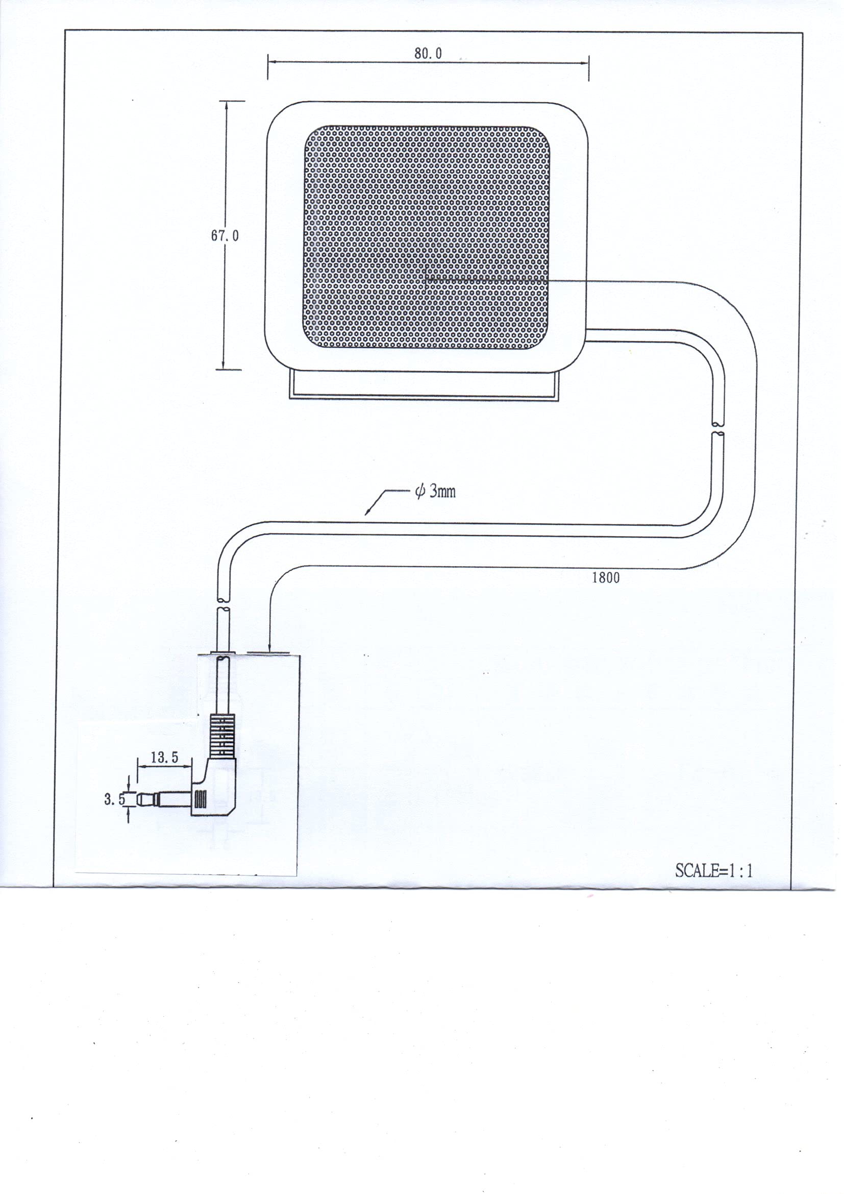 Anteenna Tw-02 Cb Extenal Speaker For Mobile Transceiver Ham Radio Cb Radio With Swivel Bracket 5W 1.8M Cable With 3.5Mm Mono Pl