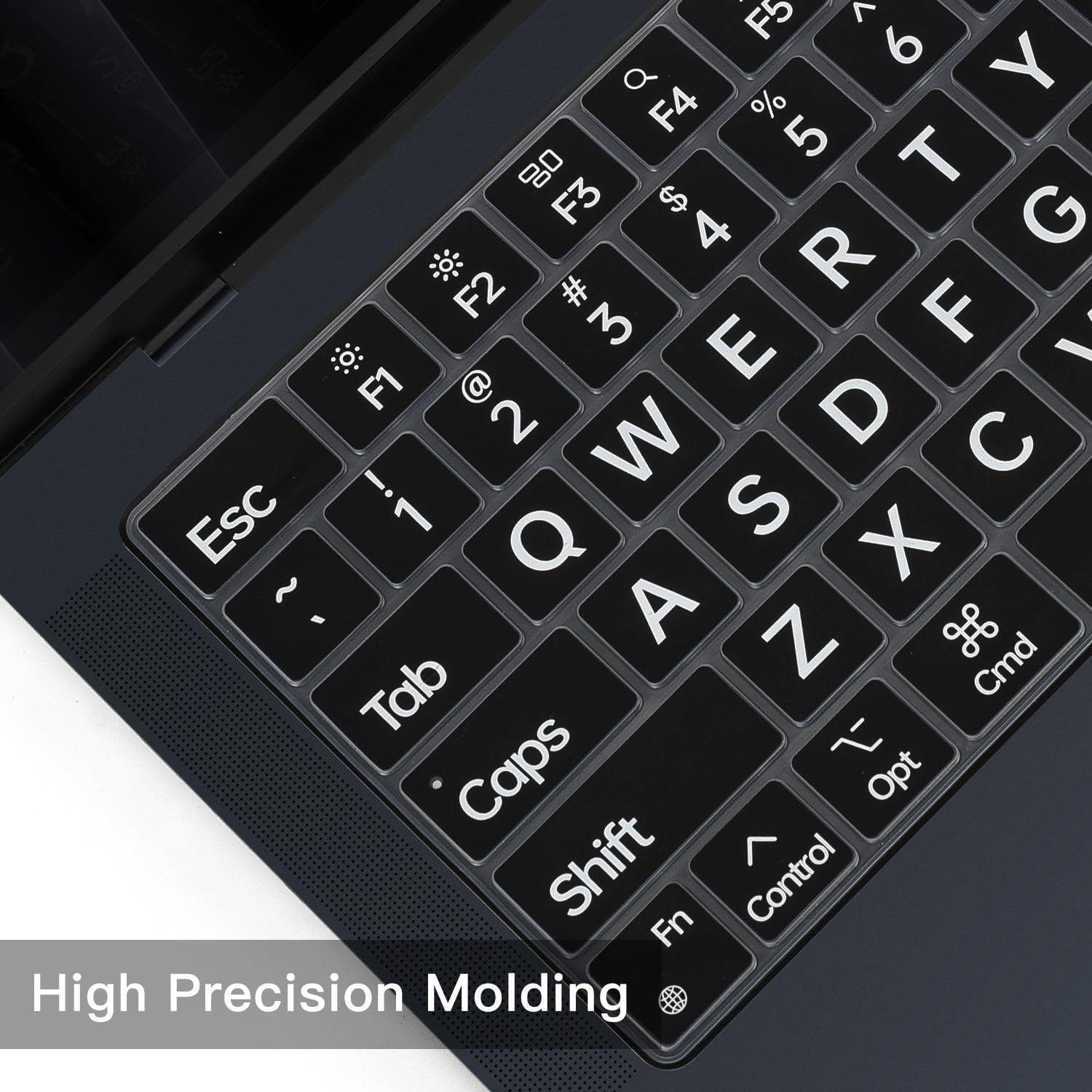 Casebuy Large Print Keyboard Cover For 2024 2021 M3/M2/M1 Pro/Max Macbook Pro 14'' 16'' A2918 A2992 A2779 A2442 A2991 A2780 A248