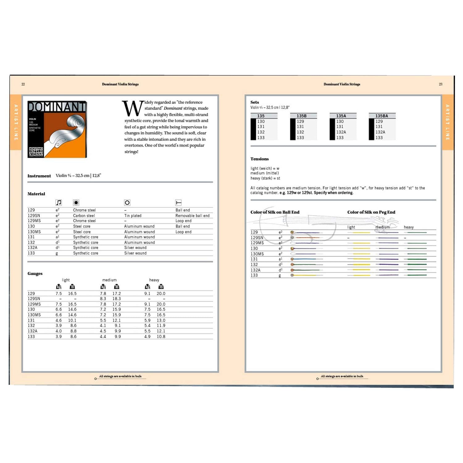 Thomastik Infeld Dominant Violin Single E String   4/4 Scale   No. 129Sn
