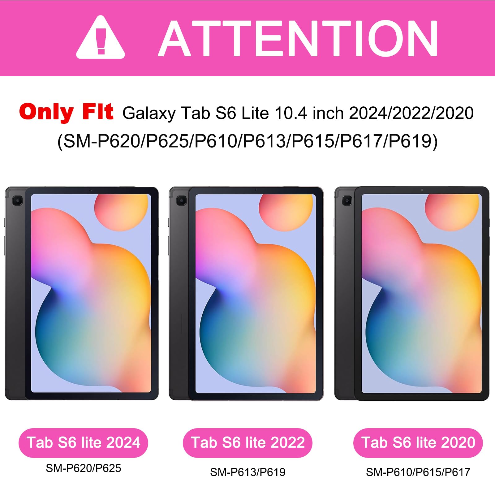 Braecnstock For Samsung Galaxy Tab S6 Lite Case 10.4 Inch 2024/2022/2020 (Sm P620/P610/P615/P619) Shockproof Protective S6 Lite