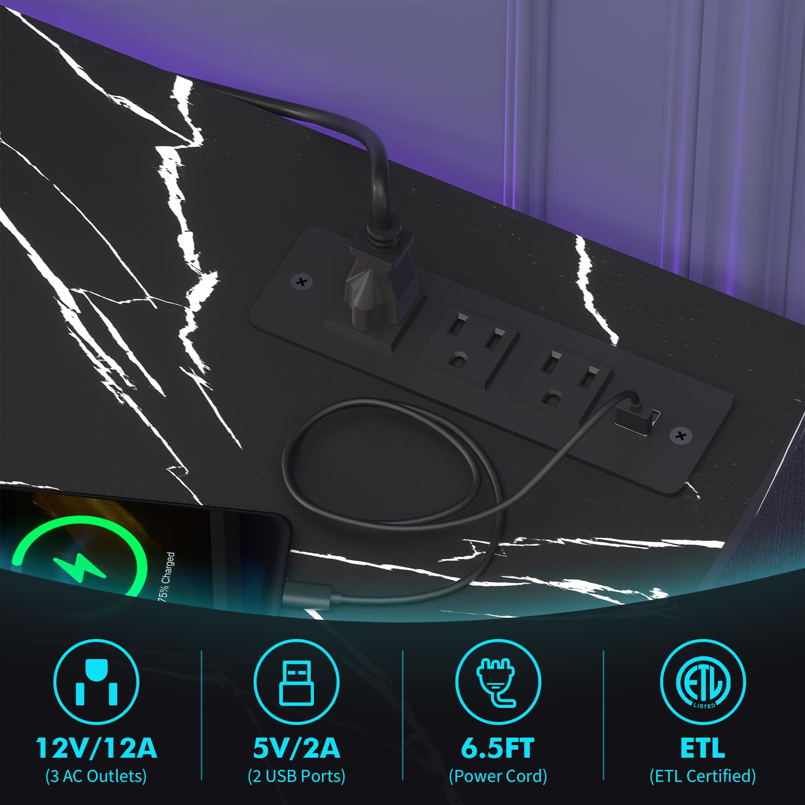 Breezeheat 58Inch Electric Fireplace Tv Stand For 65'' Tv Entertainment Center With 18'' Fireplace And Led Light Tv Console With