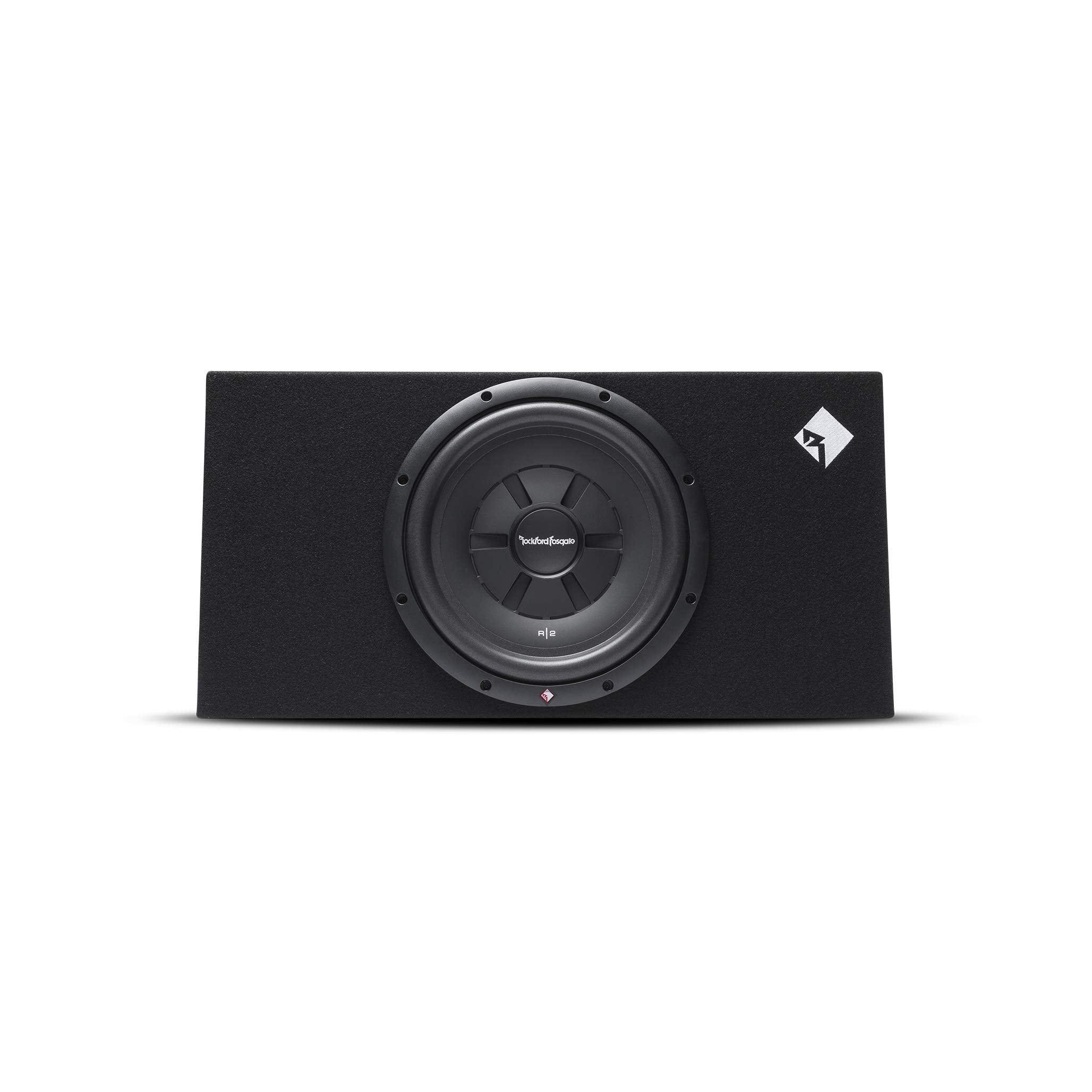 Rockford Fosgate Prime R2S 1X12 Single R2S Slim 12� Shallow Subwoofer Loaded In A Wedge Enclosure With 250 Watts Rms / 500 Watts Max