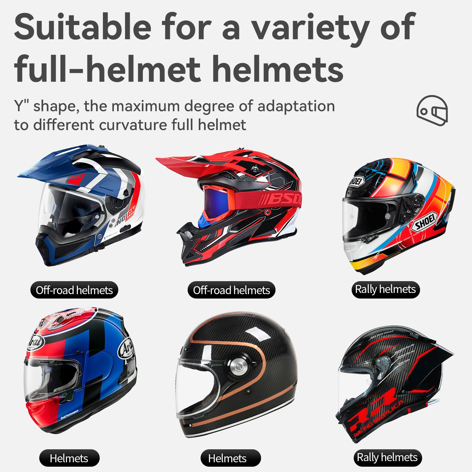 Helmet Mount For Gopro, Motorcycle Chin Strap Attachment With Extension J Hook Dirt Bike Holder Mounting Accessories For Go Pro Max Hero 13 12 11 10 9 8 Insta360 X3 Go3 Dji Action 5 Pro Action 3 4