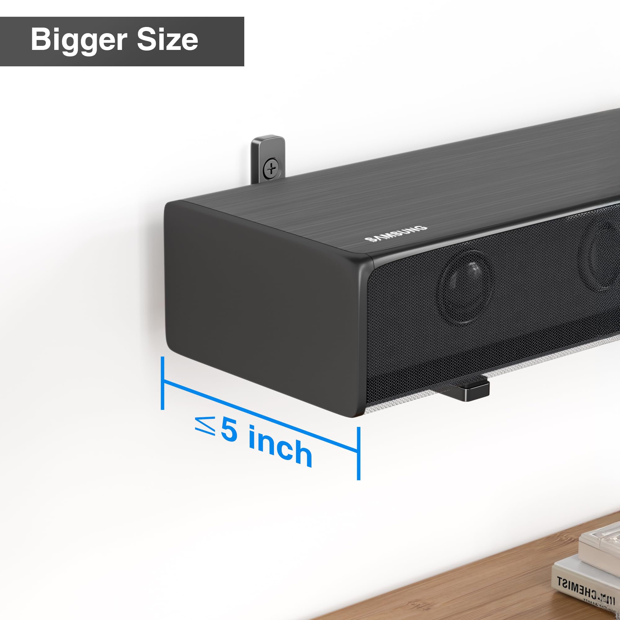 Songsoso Soundbar Mounts Under Tv For Bose, Sony, Saiyin, Vizio, Lg, Samsung, Roku - Dolby Atmos Compatible Soundbar Wall Mount