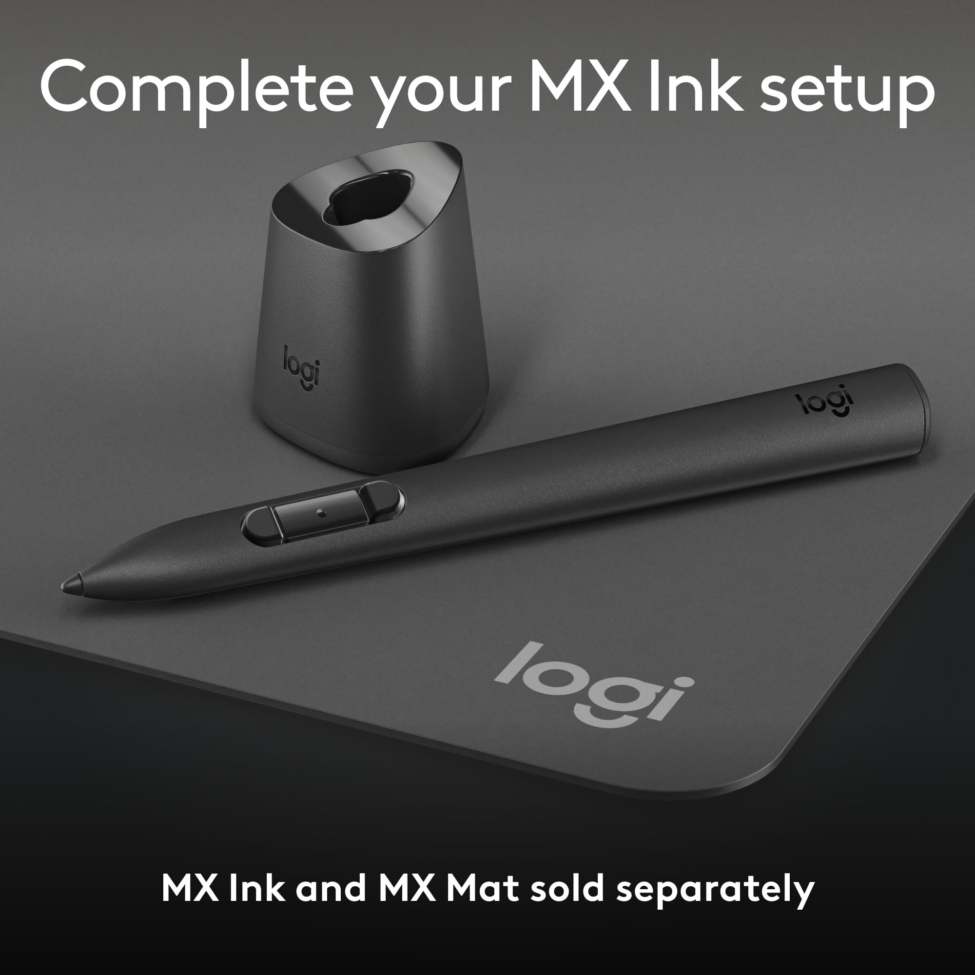Logitech Mx Inkwell Charging Dock For Mx Ink Mixed-Reality (Mr) Stylus - Meta Quest 2, Meta Quest 3
