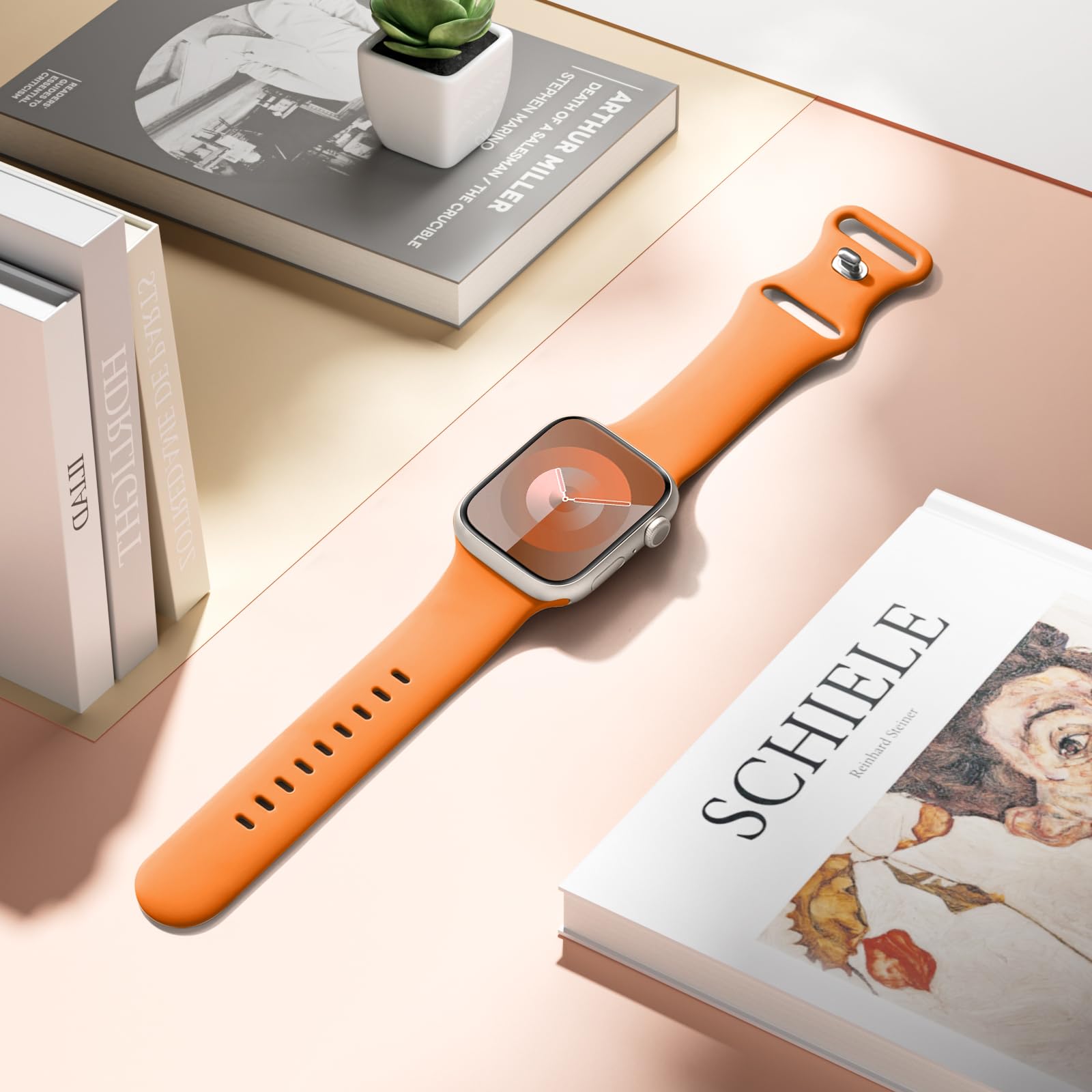 Daqin Sport Band Compatible With Apple Watch Band 38Mm 40Mm 41Mm 42Mm Women Men, Soft Silicone Waterproof Replacement Strap For