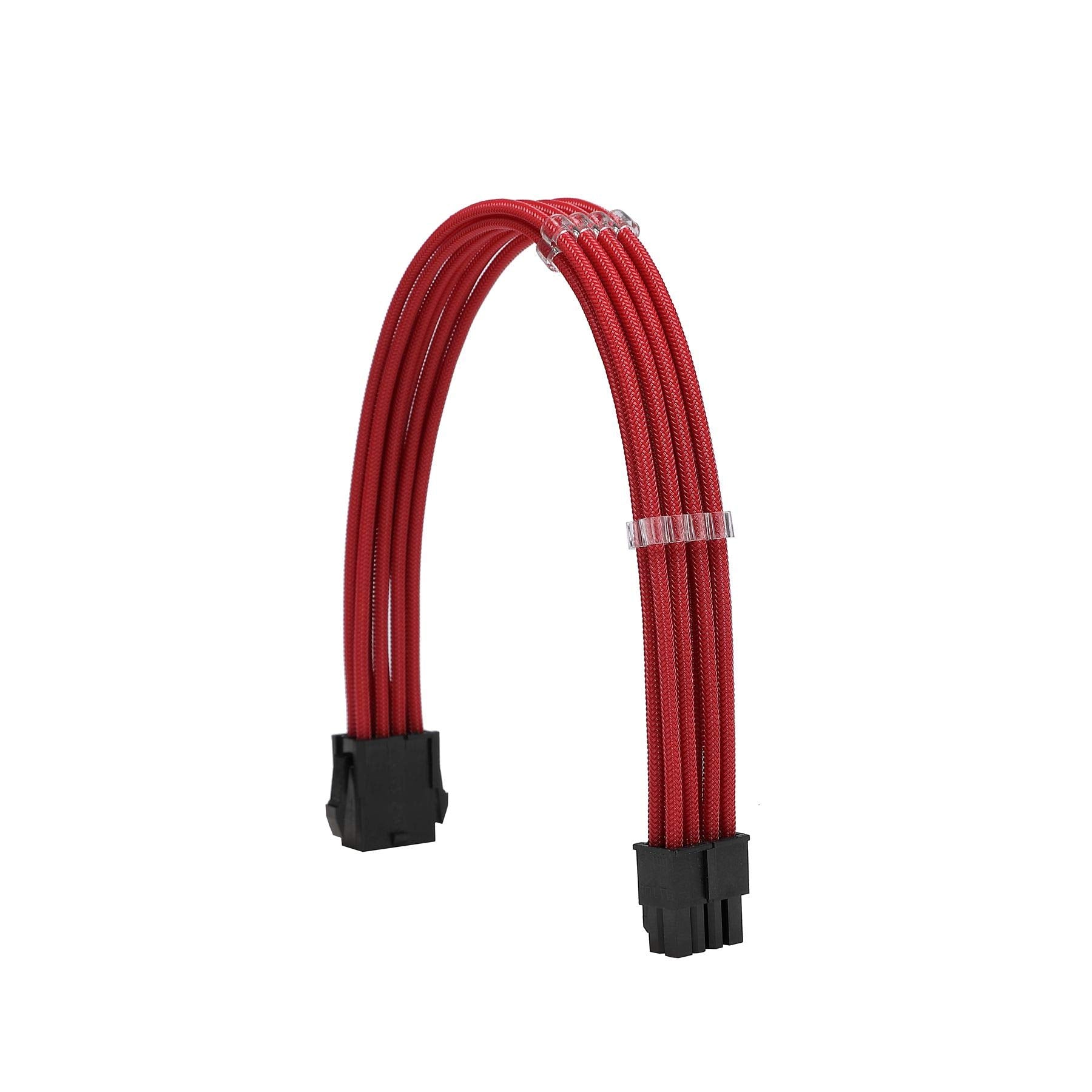 Formulamod Sleeve Extension Power Supply Cable Kit 18Awg Atx 24P+ Eps 8 P+Pci E8 P With Combs For Psu To Motherboard/Gpu (Red)