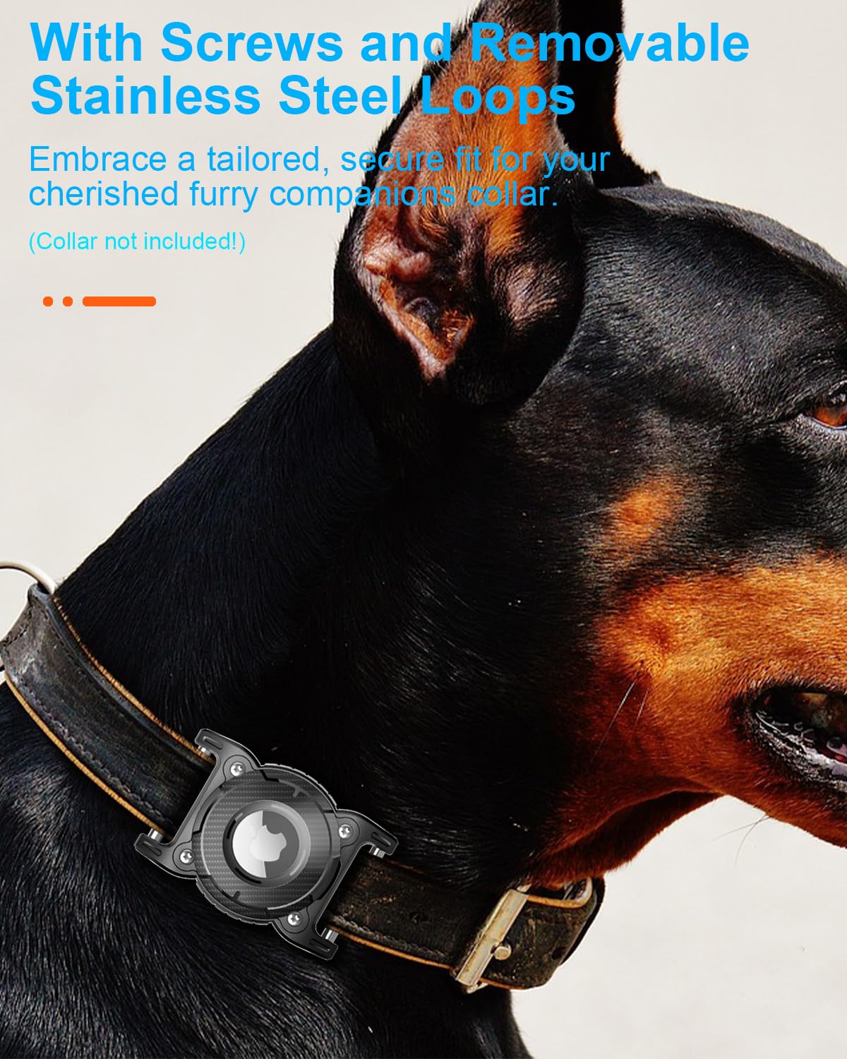 Oneonta 2 Pack Airtag Dog Collar Holder Waterproof | Airtag Dog | Dog Airtag Holder |Airtag Holder For Dog Collar | Apple Airtag