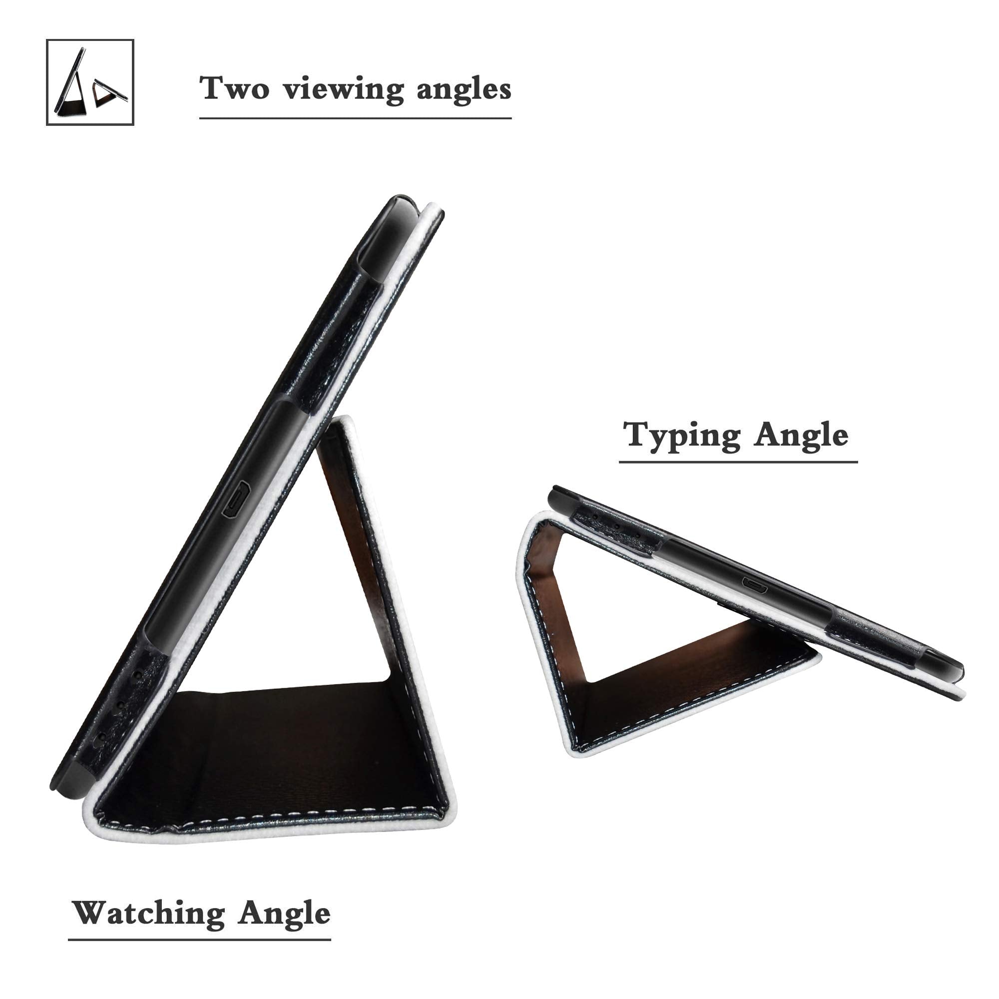 Galaxy Tab A 8.0 2018 Case,Bige Pu Leather Folio 2-Folding Stand Cover For Samsung Galaxy Tab A 8.0 2018 Model Sm-T387 Verizon/S