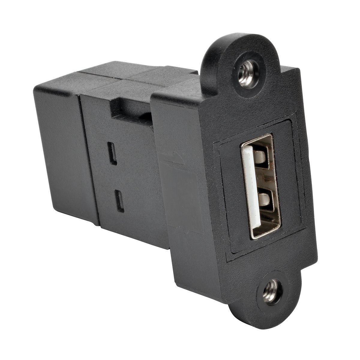 Tripp Lite Usb 2.0 Keystone/Panel Mount Coupler (F/F), All In One, Black (U060 000 Kp Bk)
