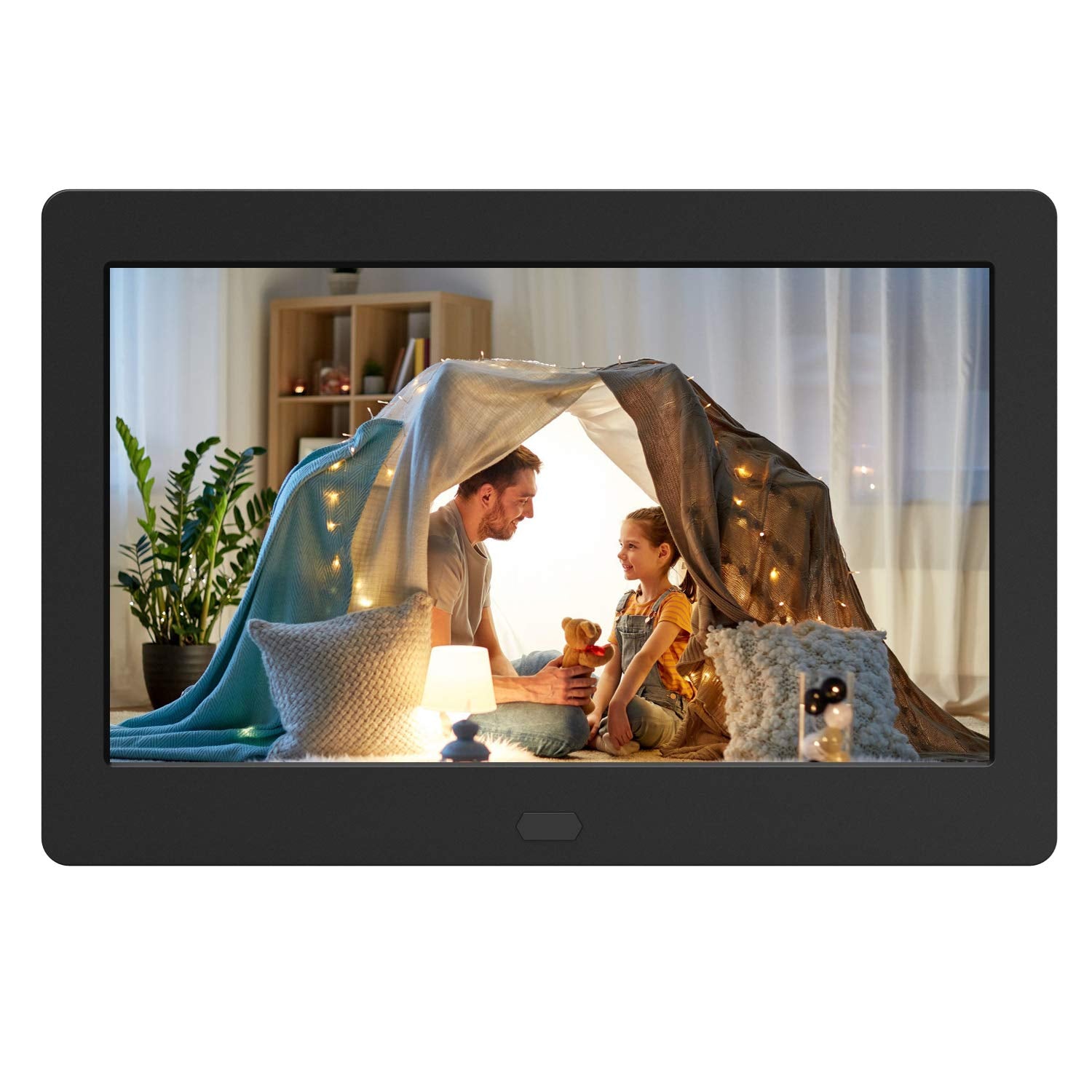 Digital Photo Frame With Ips Screen   Digital Picture Frame With 1080P Video, Music, Photo, Auto Rotate, Slide Show, Remote Cont
