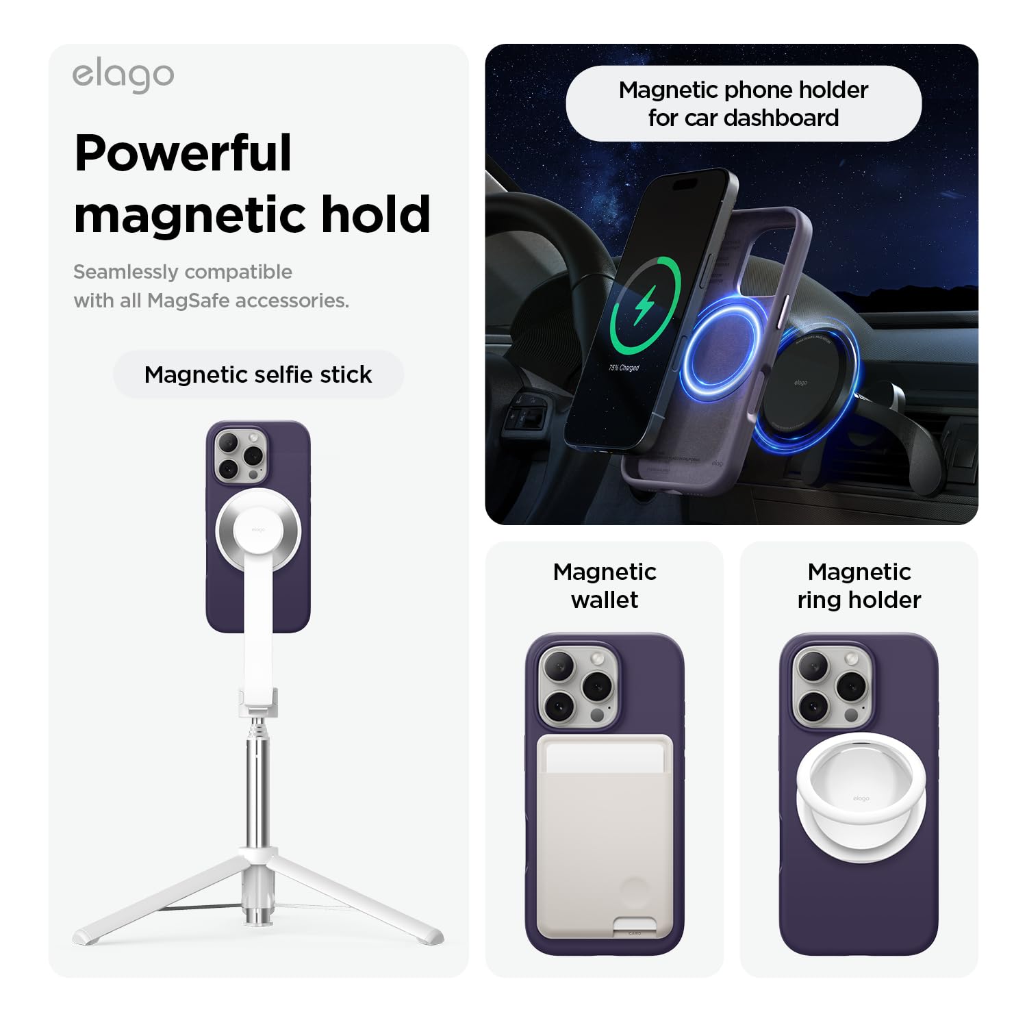 Elago Magnetic Silicone Case Compatible With Iphone 16 Pro Case 6.3 Inch Compatible With All Magsafe Accessories   Built In Magn