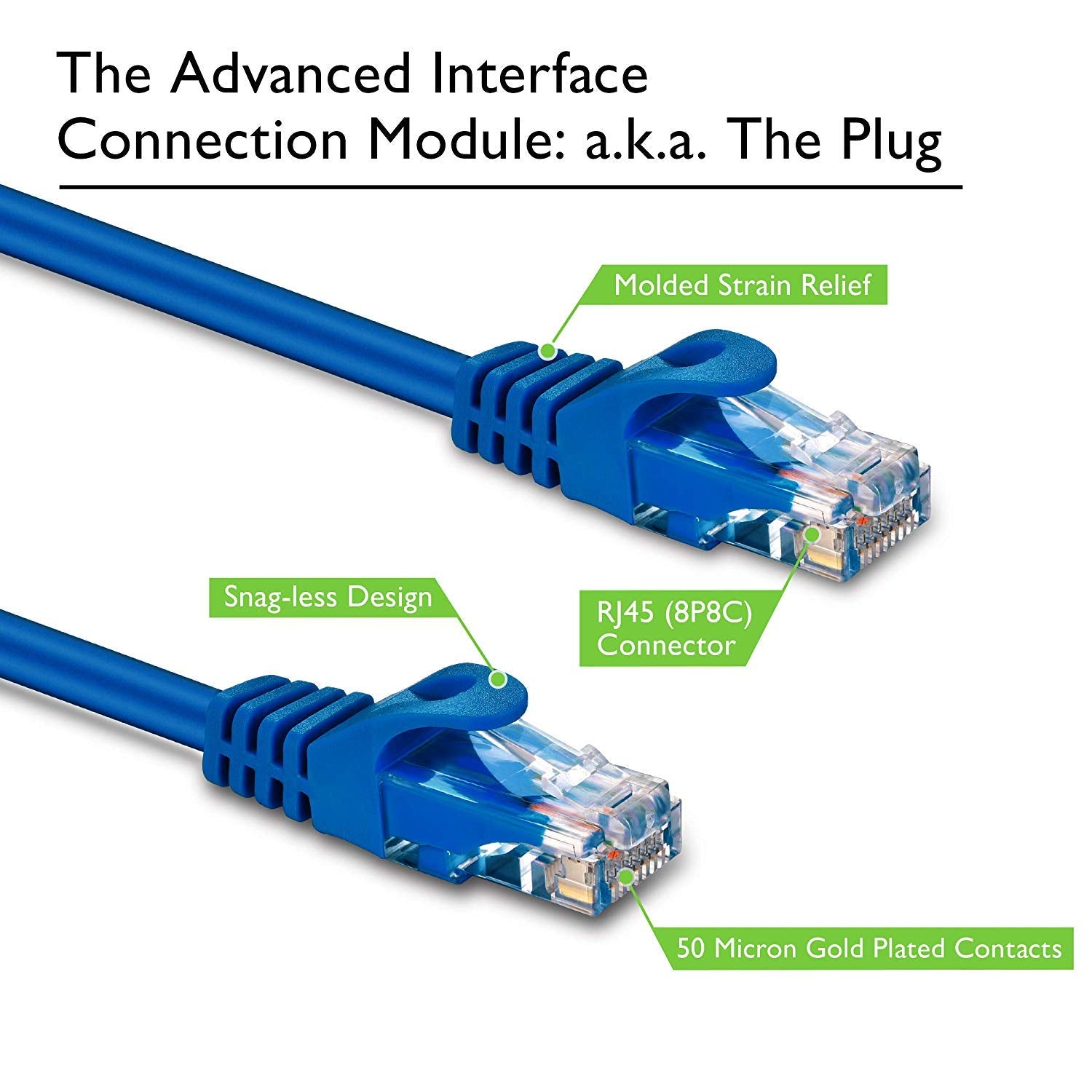 Gearit 10 Pack Cat6 Patch Cable 0.5 Foot / 6 Inches Cat 6 Ethernet Cable Snagless Flexible Soft Tab   Preimum Series   Blue