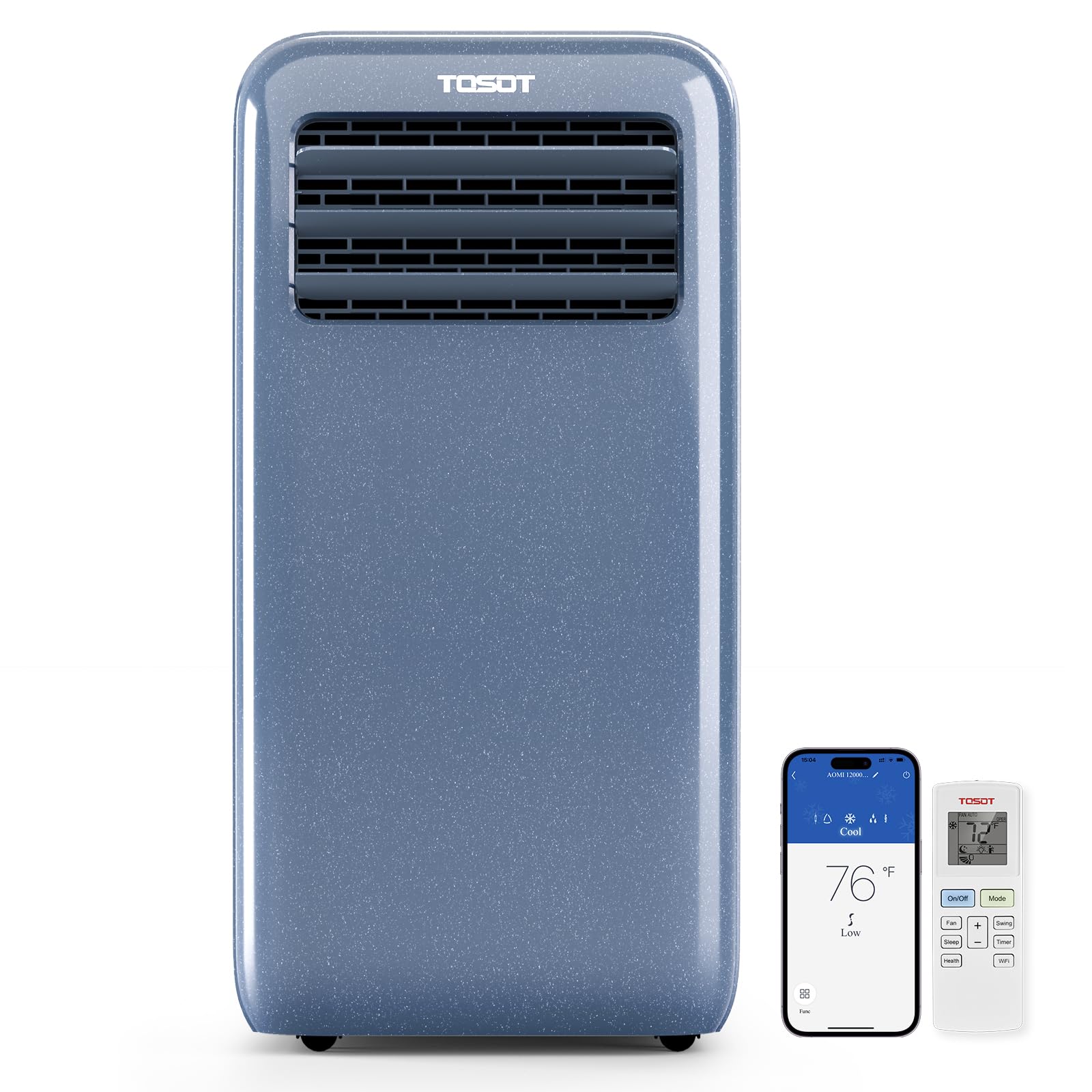 TOSOT 11,500 BTU (8,000 BTU SACC) Portable Air Conditioner WiFi Control, 3-in-1 Portable AC, Dehumidifier, Fan for Large Rooms U
