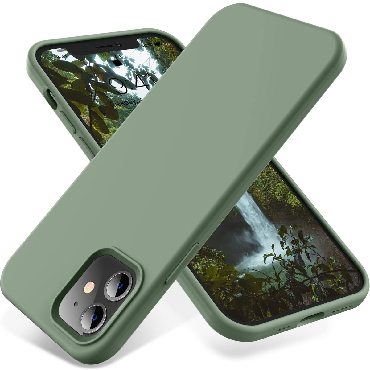 Otofly Compatible With Iphone 12 Case,For Iphone 12 Pro Case,[Silky And Soft Touch Series] Premium Soft Liquid Silicone Rubber F