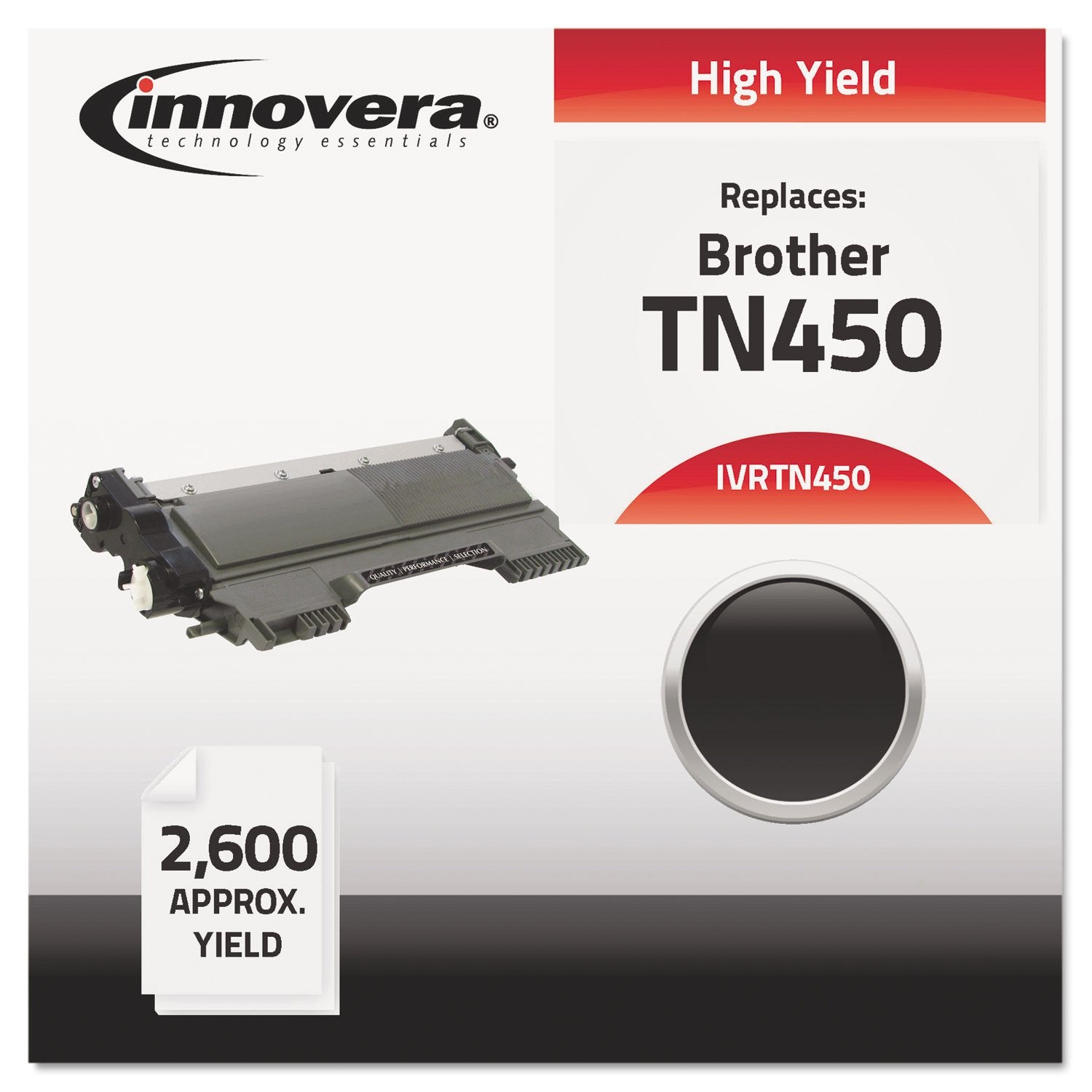 Innovera Ivrtn450 Remanufactured High Yield Toner   Black