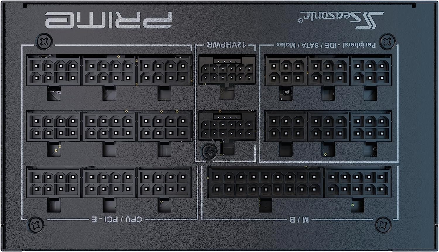 Seasonic Prime Px 1600   1600W   80+ Platinum   Atx 3.1 & Pcie 5.1 Ready   Full Modular   Premium Japanese Capacitor   12 Year Warranty   Nvidia Rtx 30/40 Super & Amd Gpu Compatible (Ref. Ssr 1600Pd2)