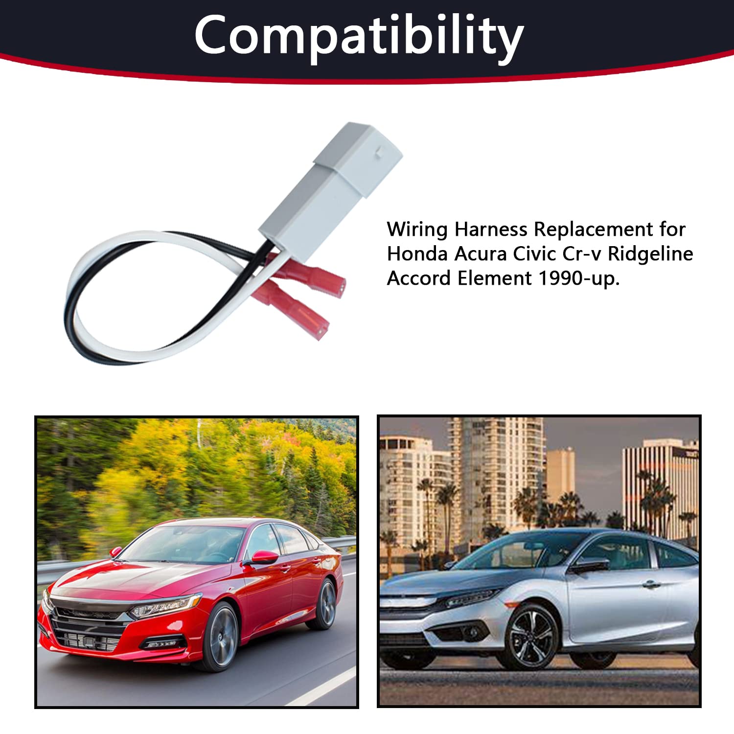 72 7800 Speaker Wire Harness Replacement For Honda Civic Cr V Ridgeline Accord Element Acura Integra Tsx Rsx Cl Ilx Mdx Rl Tl 19