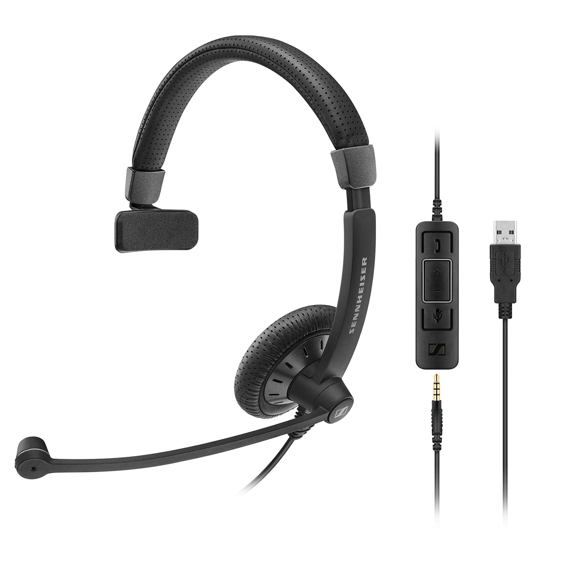 Sennheiser Sc 45 Usb Ms (507083)   Single Sided Business Headset | For Skype For Business, Mobile Phone, Tablet, Softphone, And