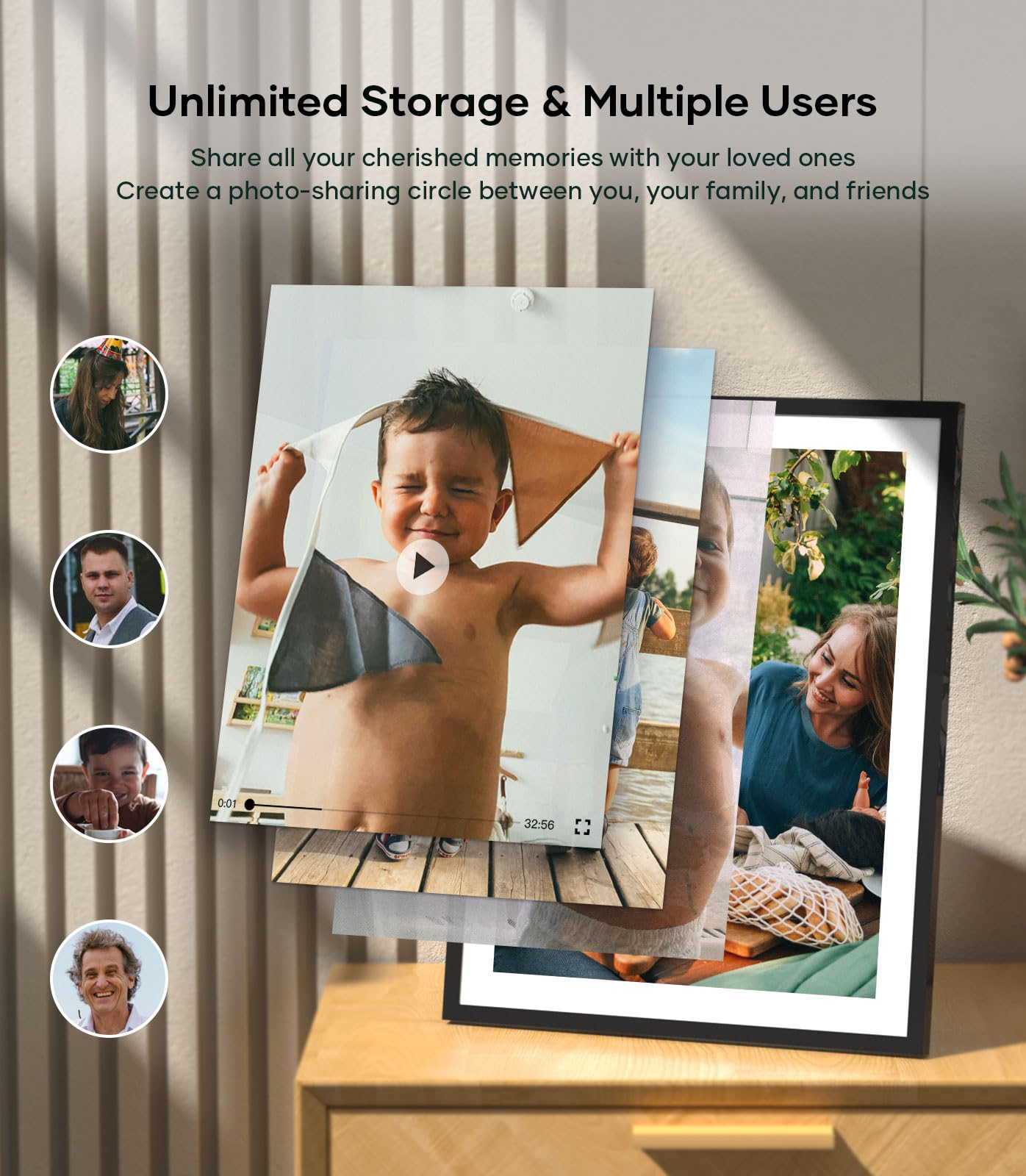 Cozyla Digital Picture Frame Large 17 Inch Digital Photo Frame Share Pictures Via Email Google Photos Web Browser App Electronic