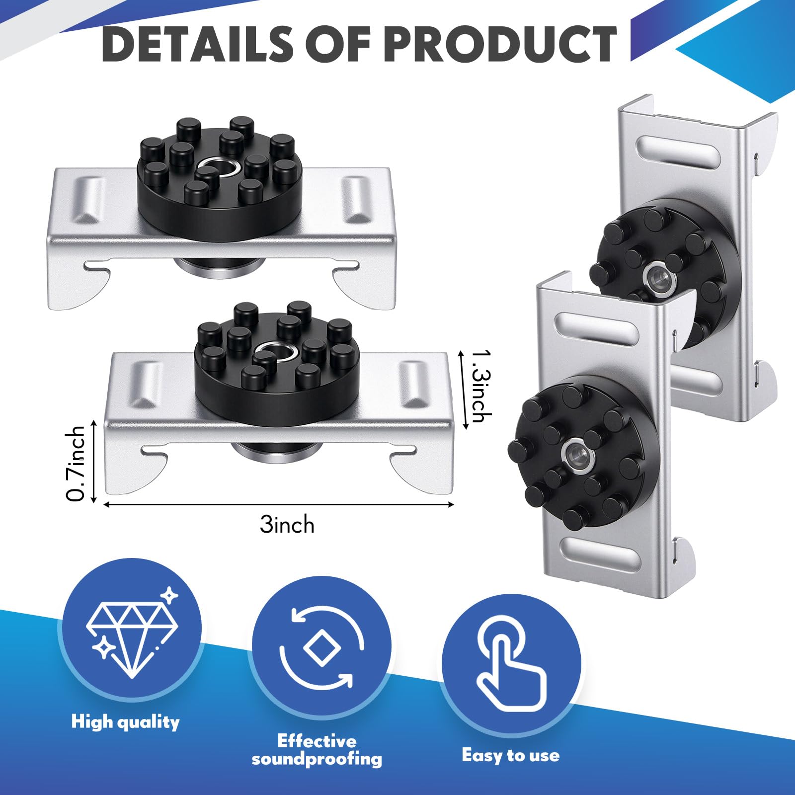 Zonon 100 Pack Soundproofing Sound Isolation Clips Resilient Channel Mounting Clip Reduces Noise From Noisy Neighbors For Apartm