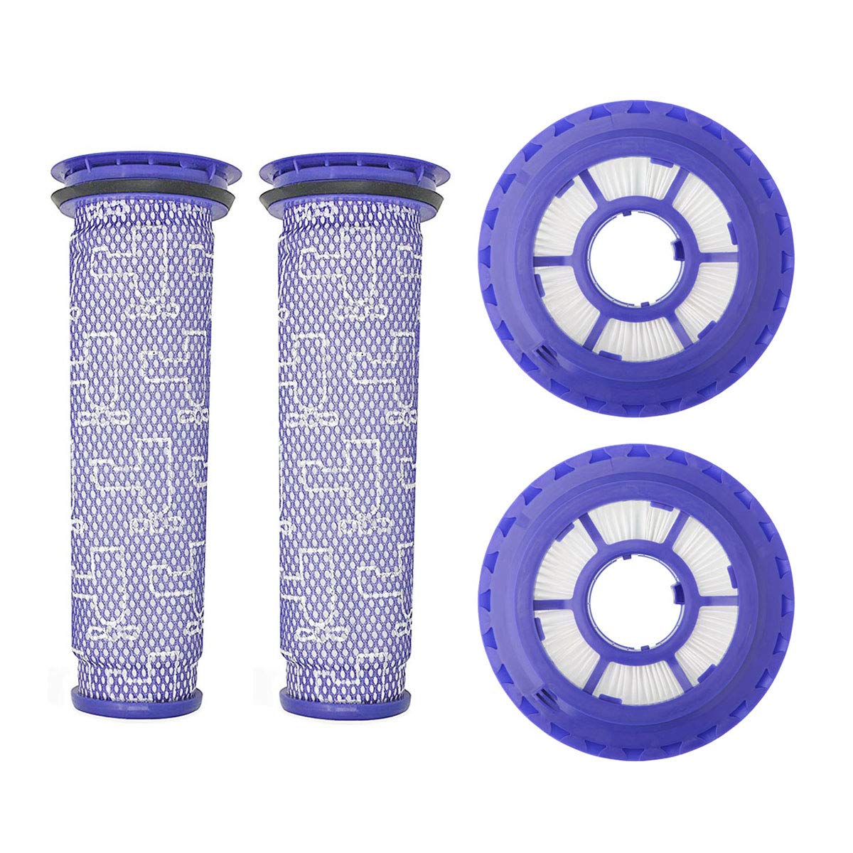 Lemige 2 Pack Post Filters & 2 Pack Pre Filters Replacement For Dyson Dc41 Dc65 Dc66 Up13 Up20 Up30 Animal, Multi Floor And Ball