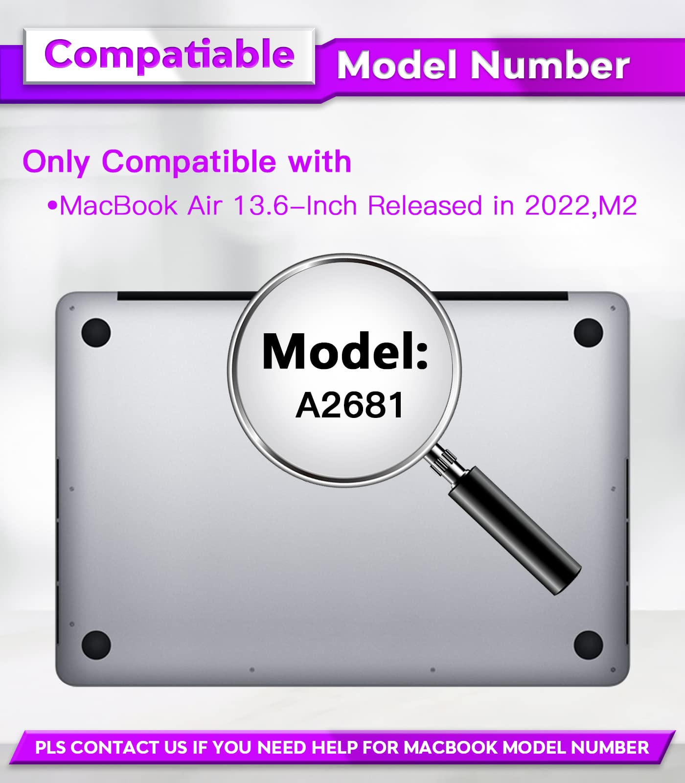 Pys Macbook Air 13.6 Inch Privacy Screen,Magnetic Macbook Air M2 Privacy Screen For Macbook Air 13.6 In M2 Chip 2022 (A2681),Lap