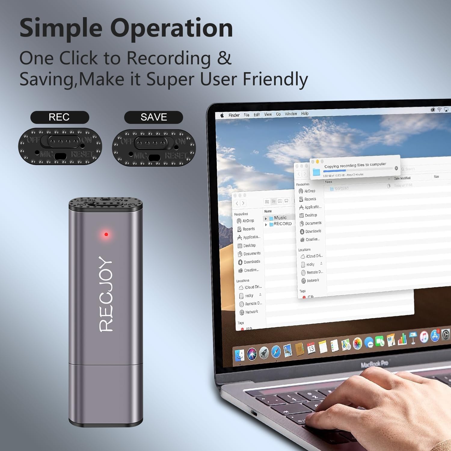 64Gb Digital Voice Recorder Usb Recording Device With 750Hrs Storage Capacity Voice Activated Recorder,Audio Recorder For Lectur